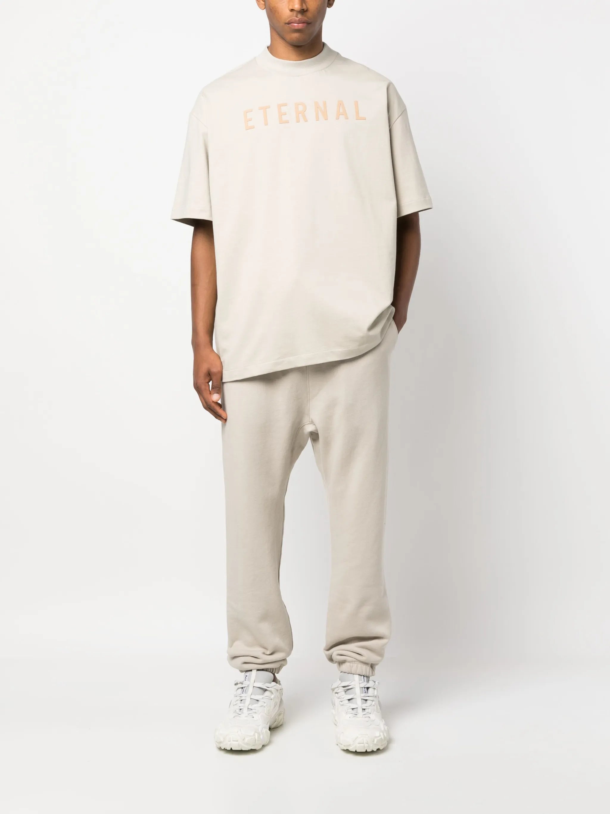 Eternal-print cotton T-shirt