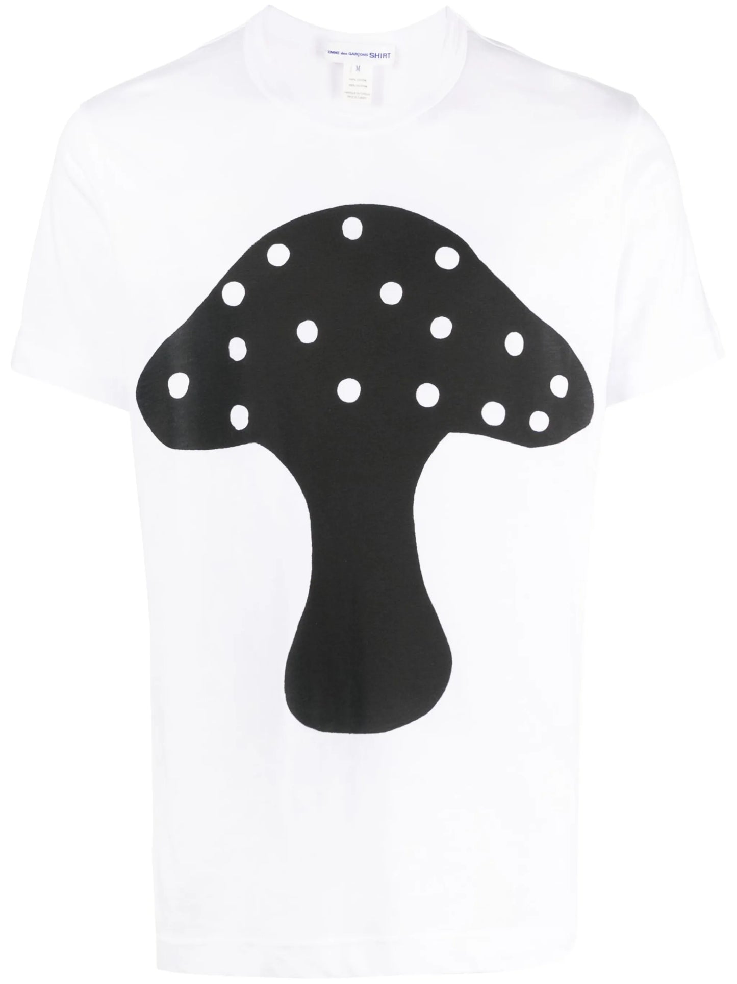 mushroom-print cotton T-shirt