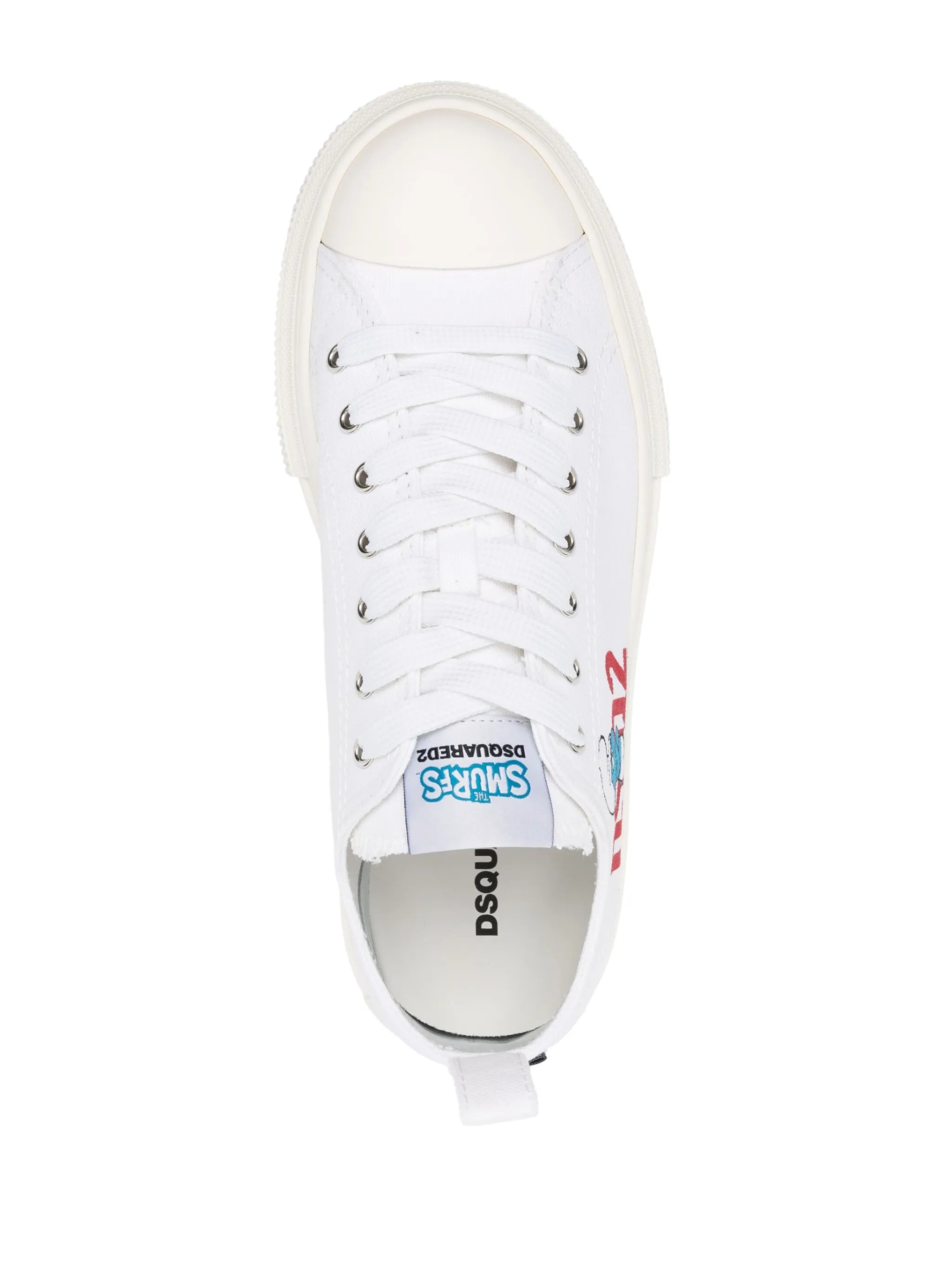 smurfs-print canvas sneakers