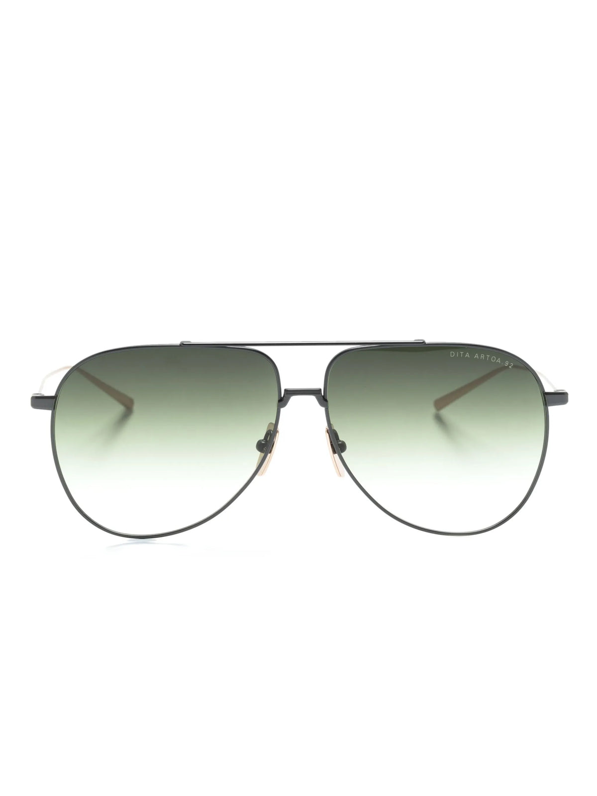 logo-print round-frame sunglasses