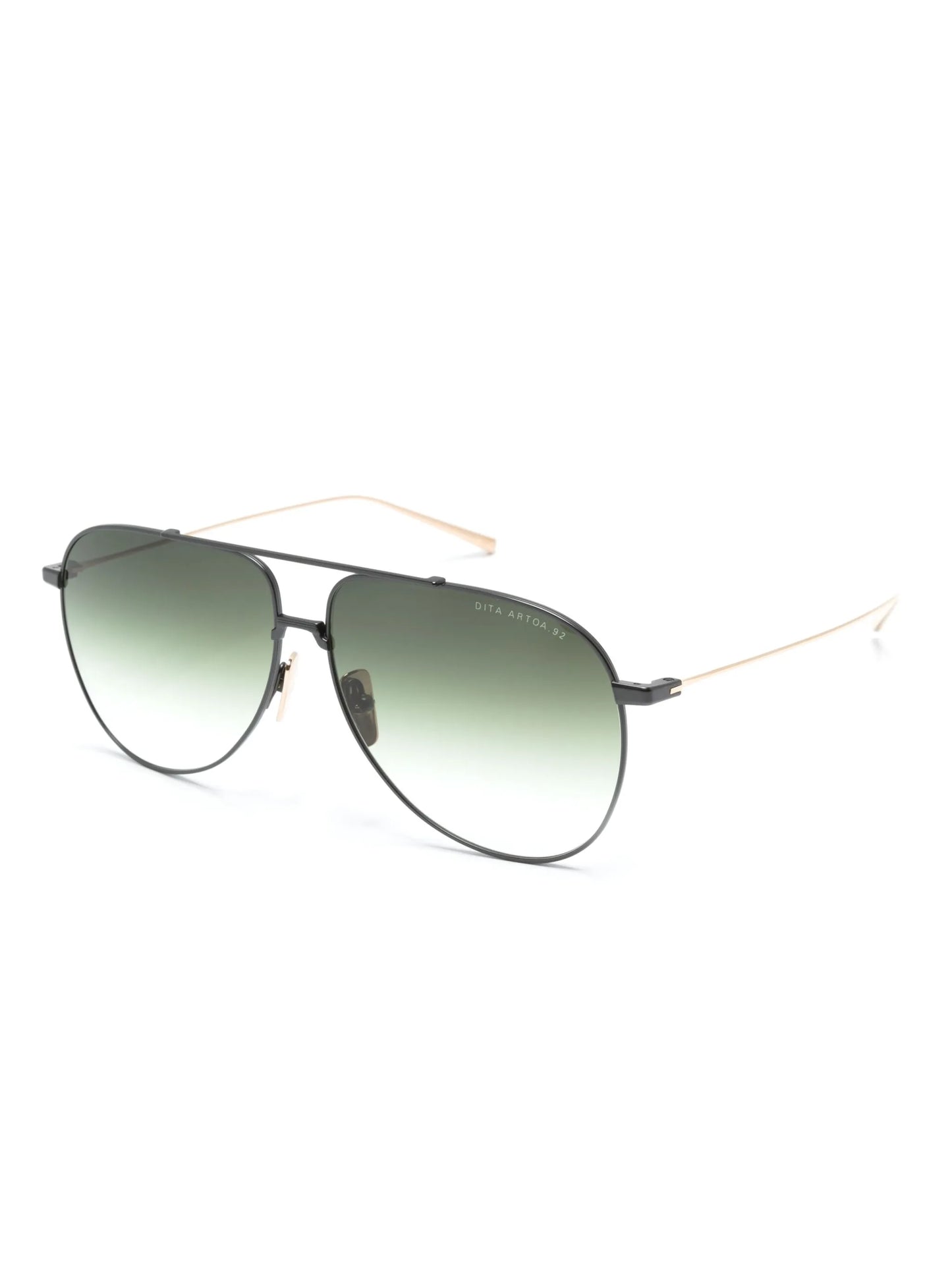 logo-print round-frame sunglasses