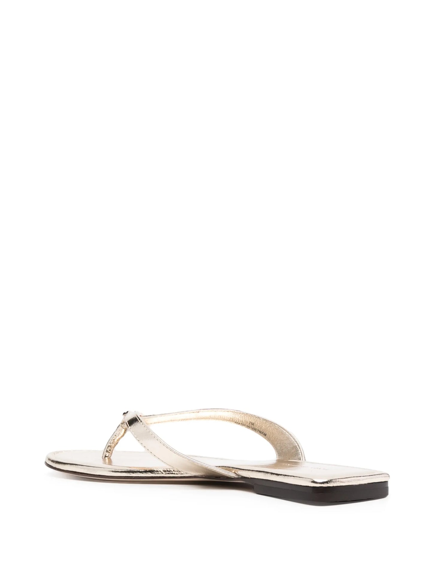flat leather flip-flops