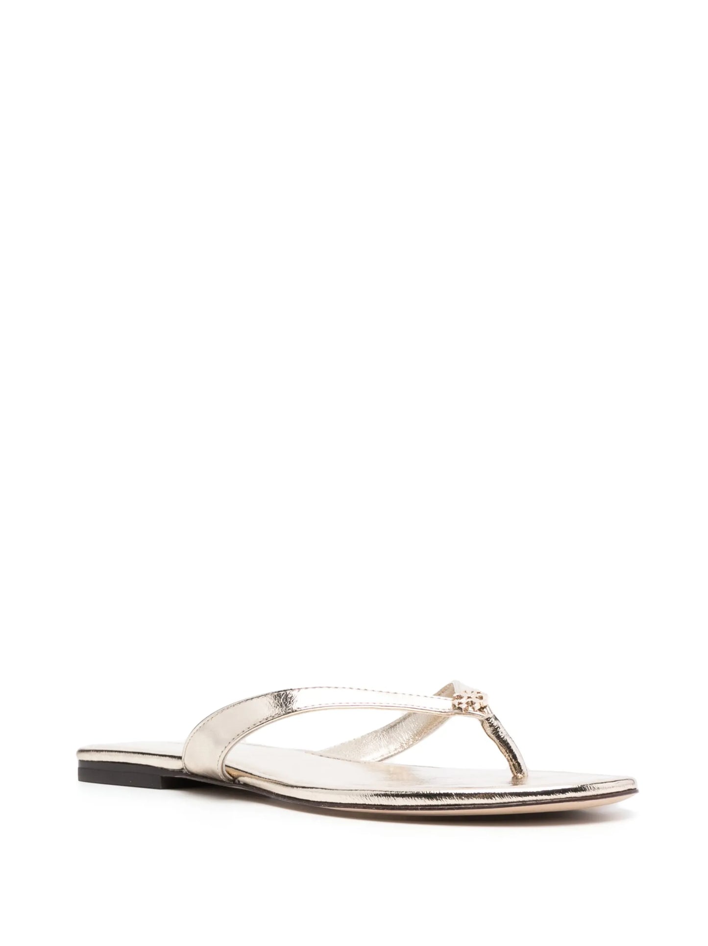 flat leather flip-flops