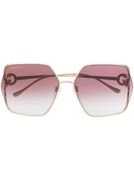 oversized-frame tinted sunglasses