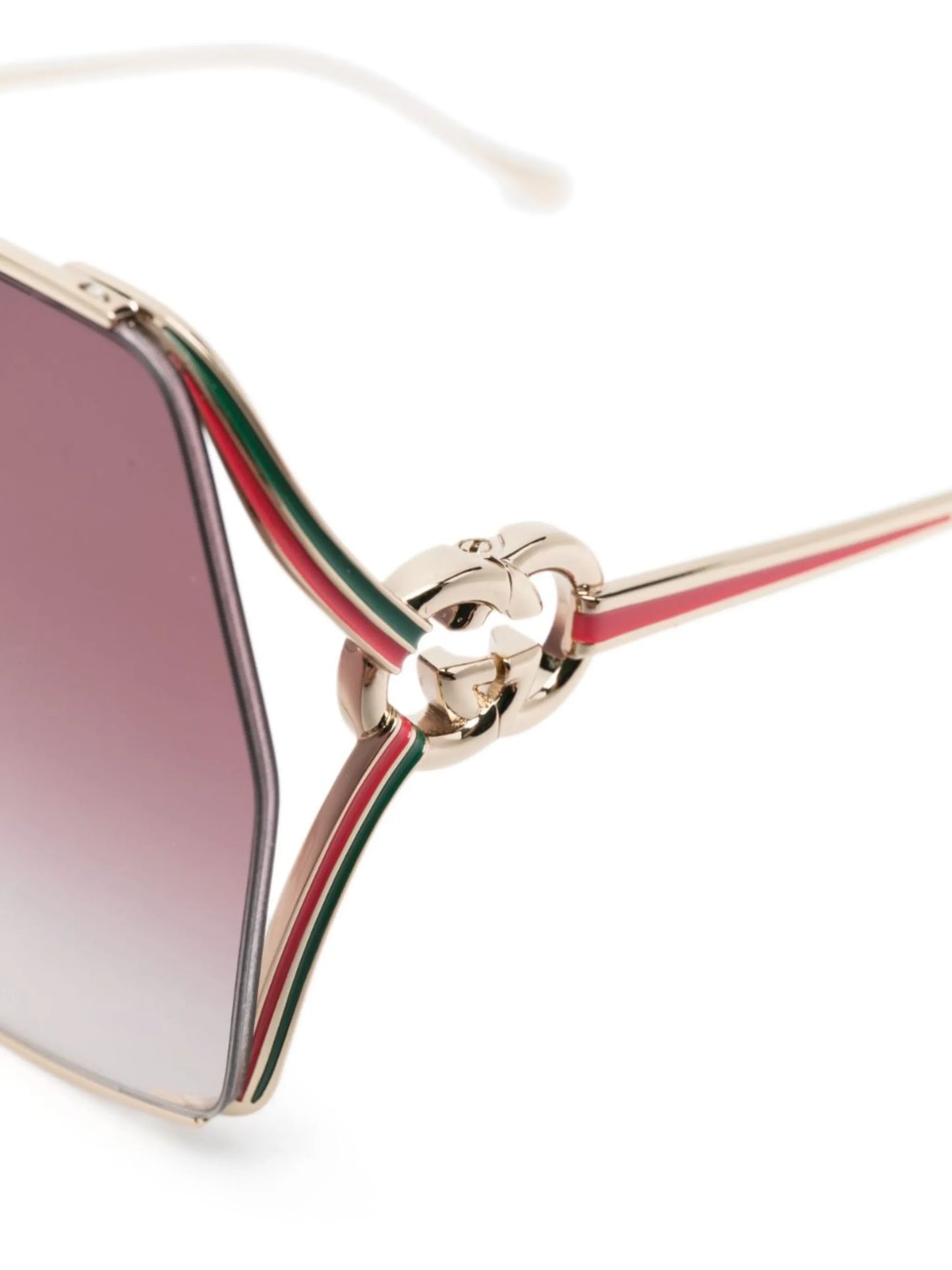 oversized-frame tinted sunglasses