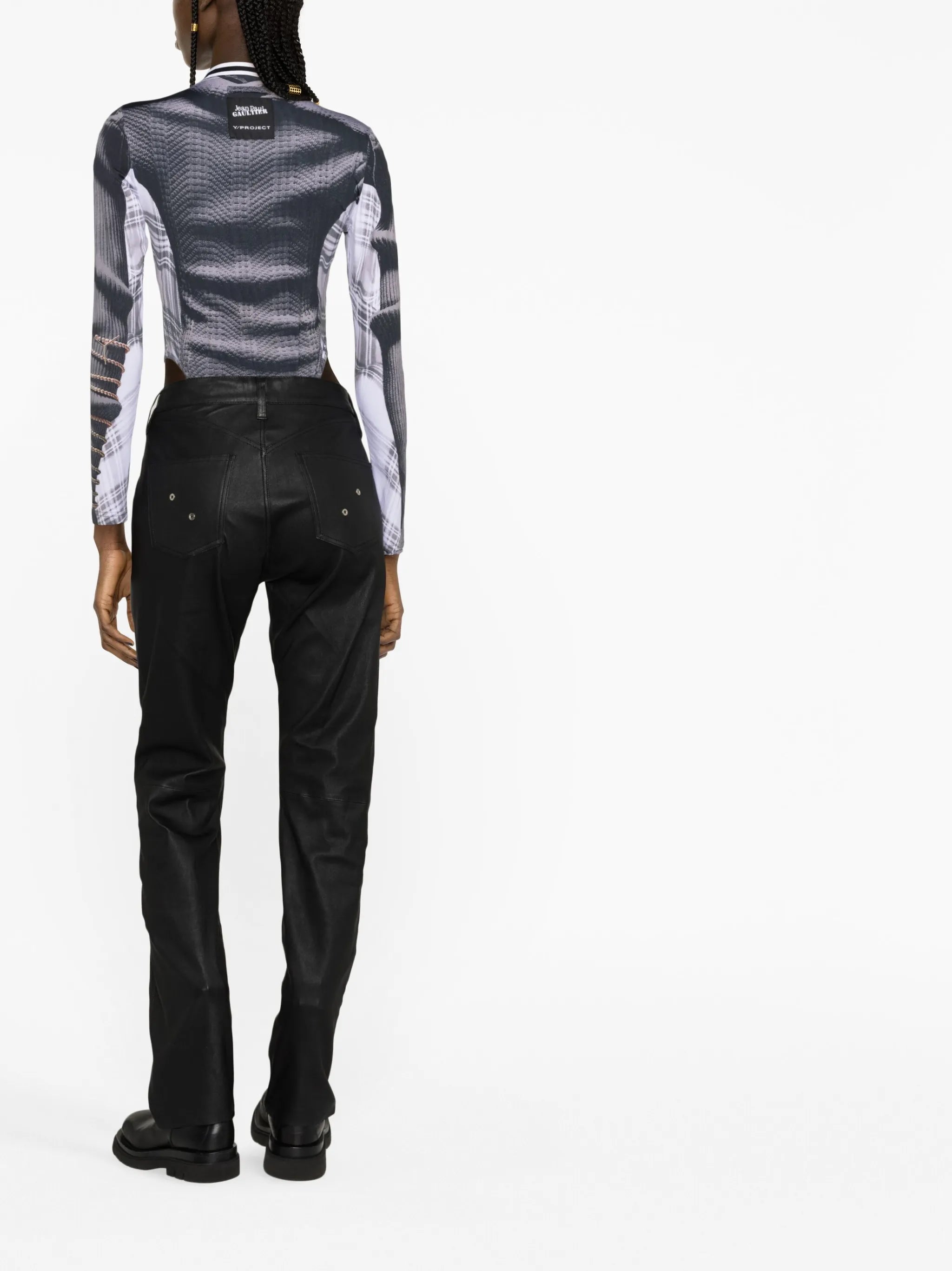 graphic-print bodysuit