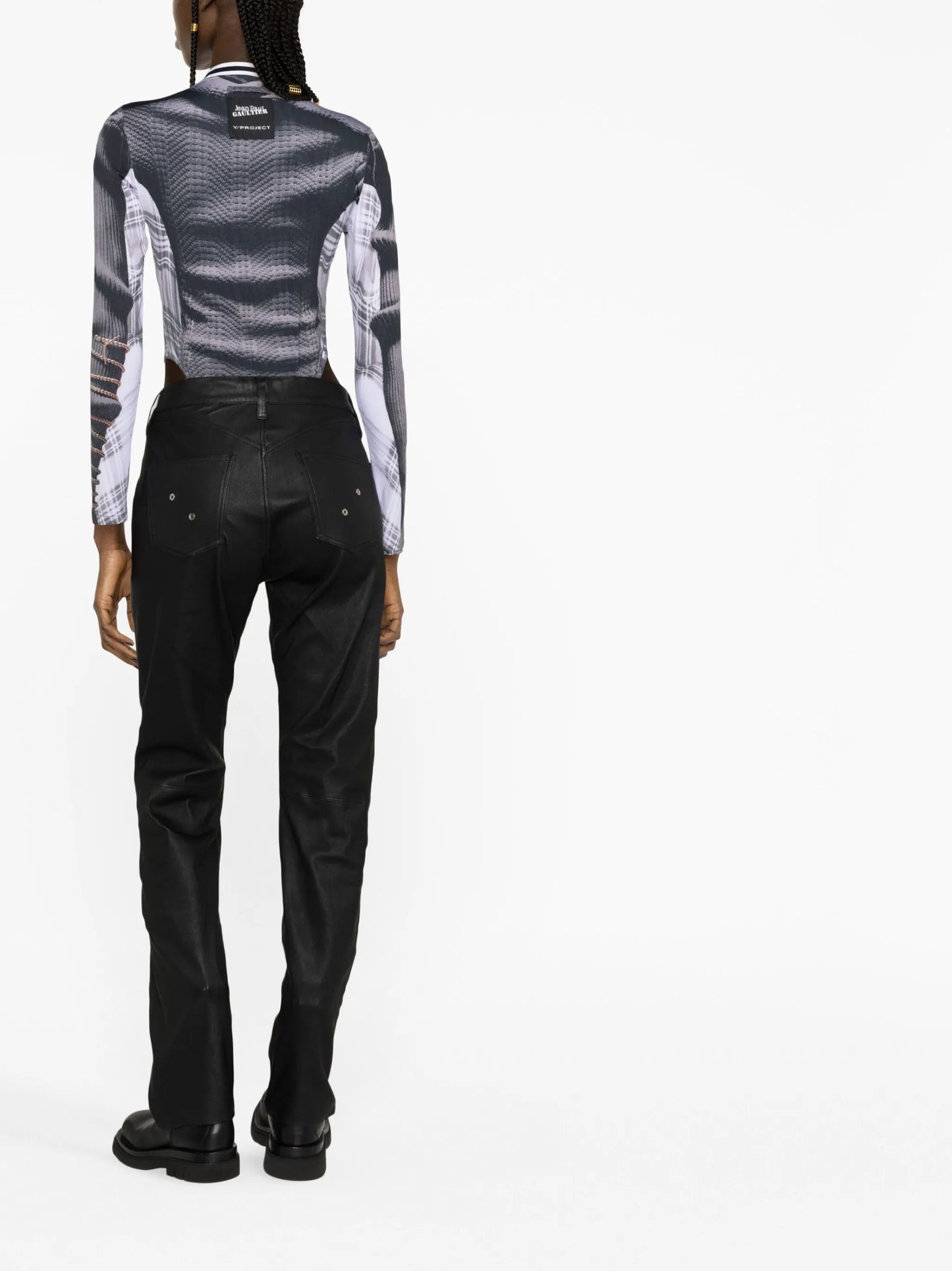 graphic-print bodysuit
