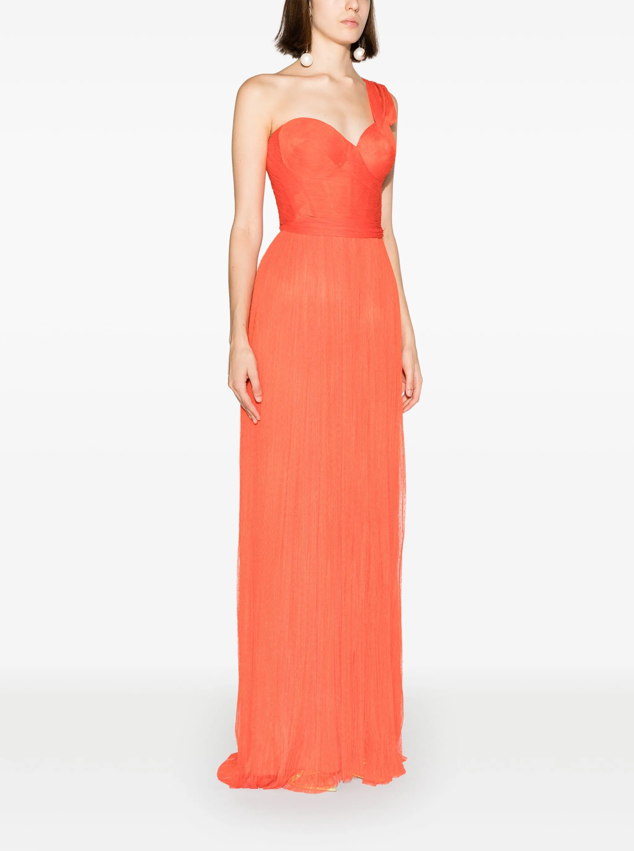 Petra one-shoulder gown
