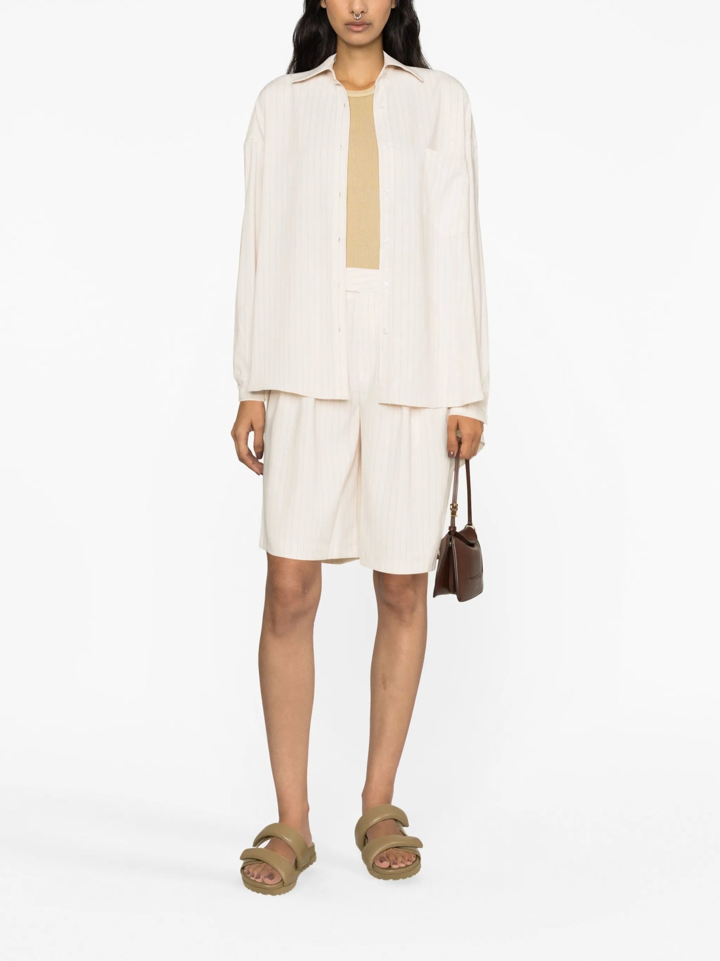 Vivian pinstripe Bermuda shorts