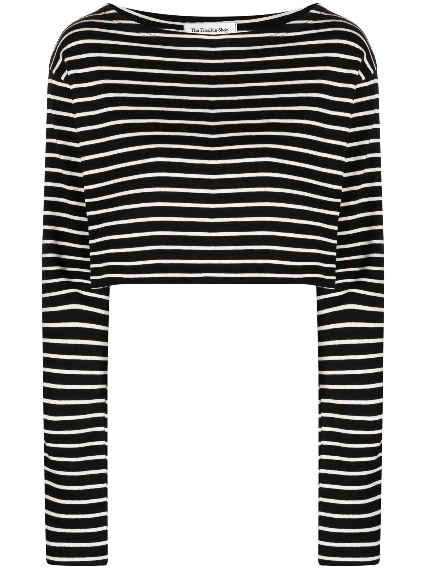 Tilla striped cotton crop top