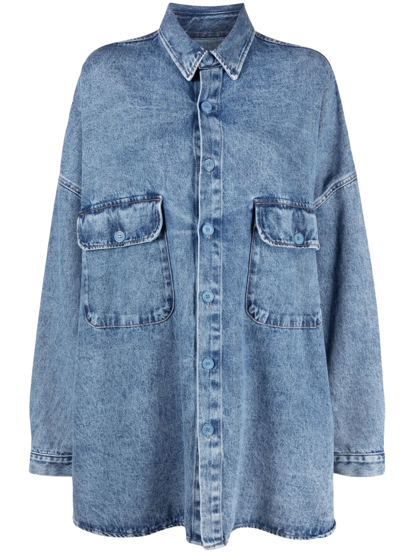 Dallas button-up oversized denim shirt