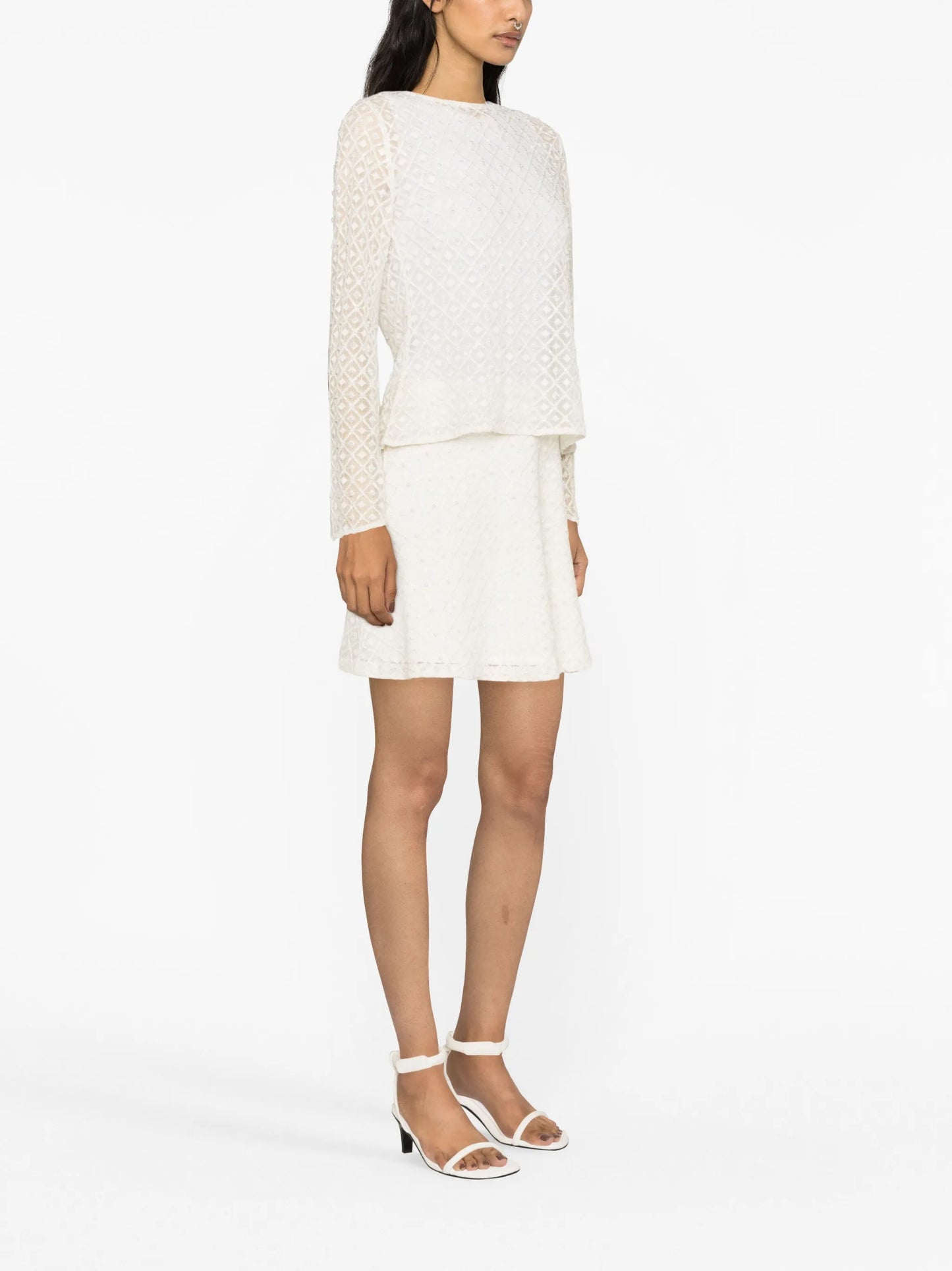 Freya bead-embellished miniskirt