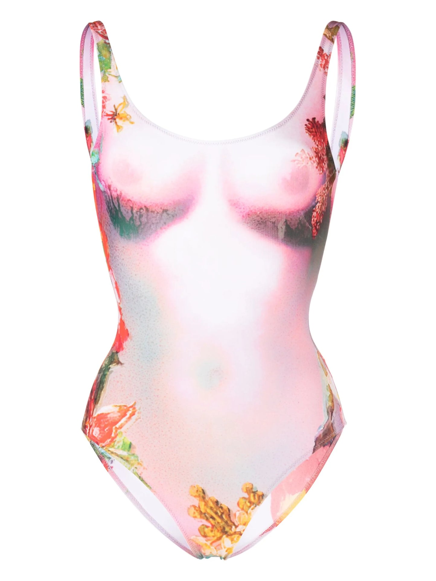 Body floral-print swimsuit