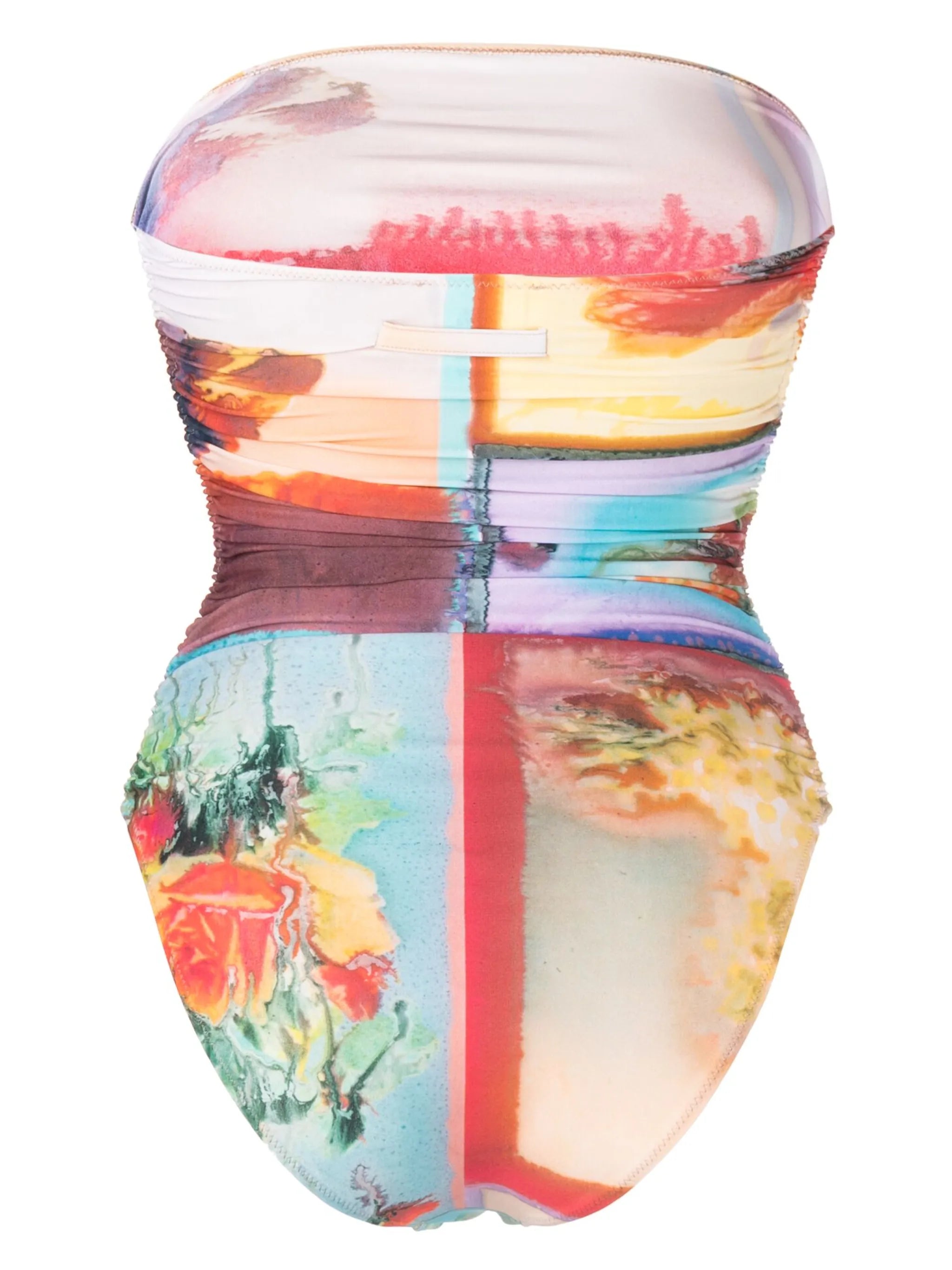 The Scarf floral-print swimsuit