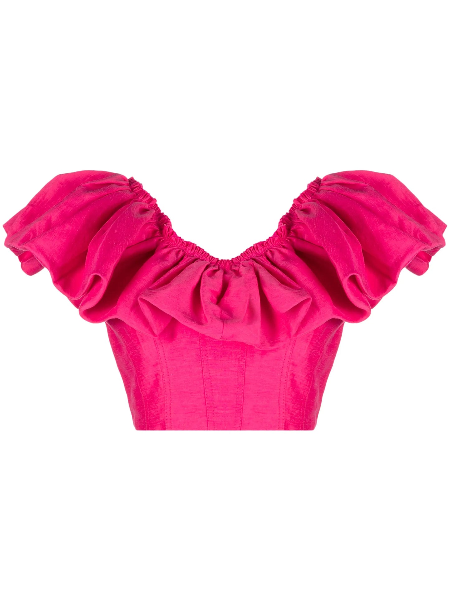 Florence ruffled crop top