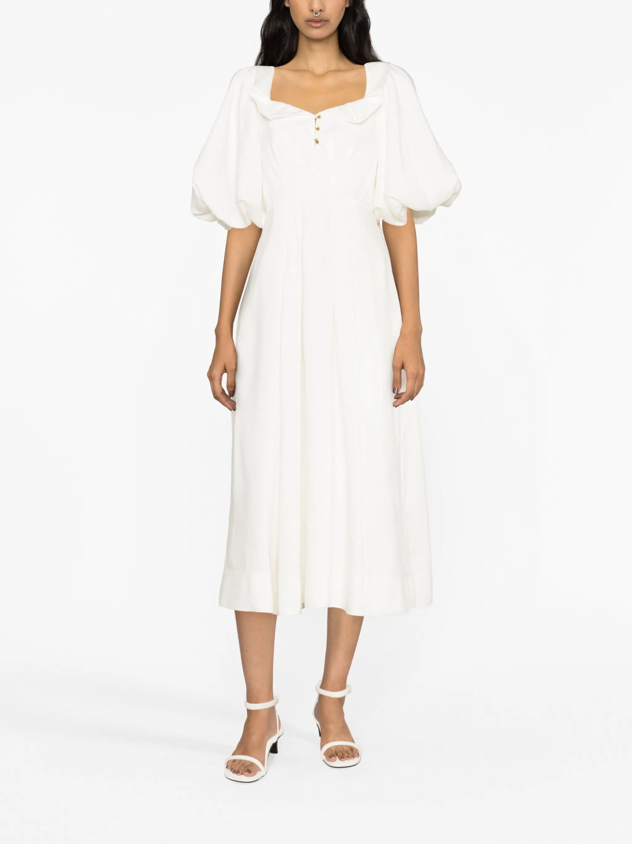 Jessica frilled midi dress