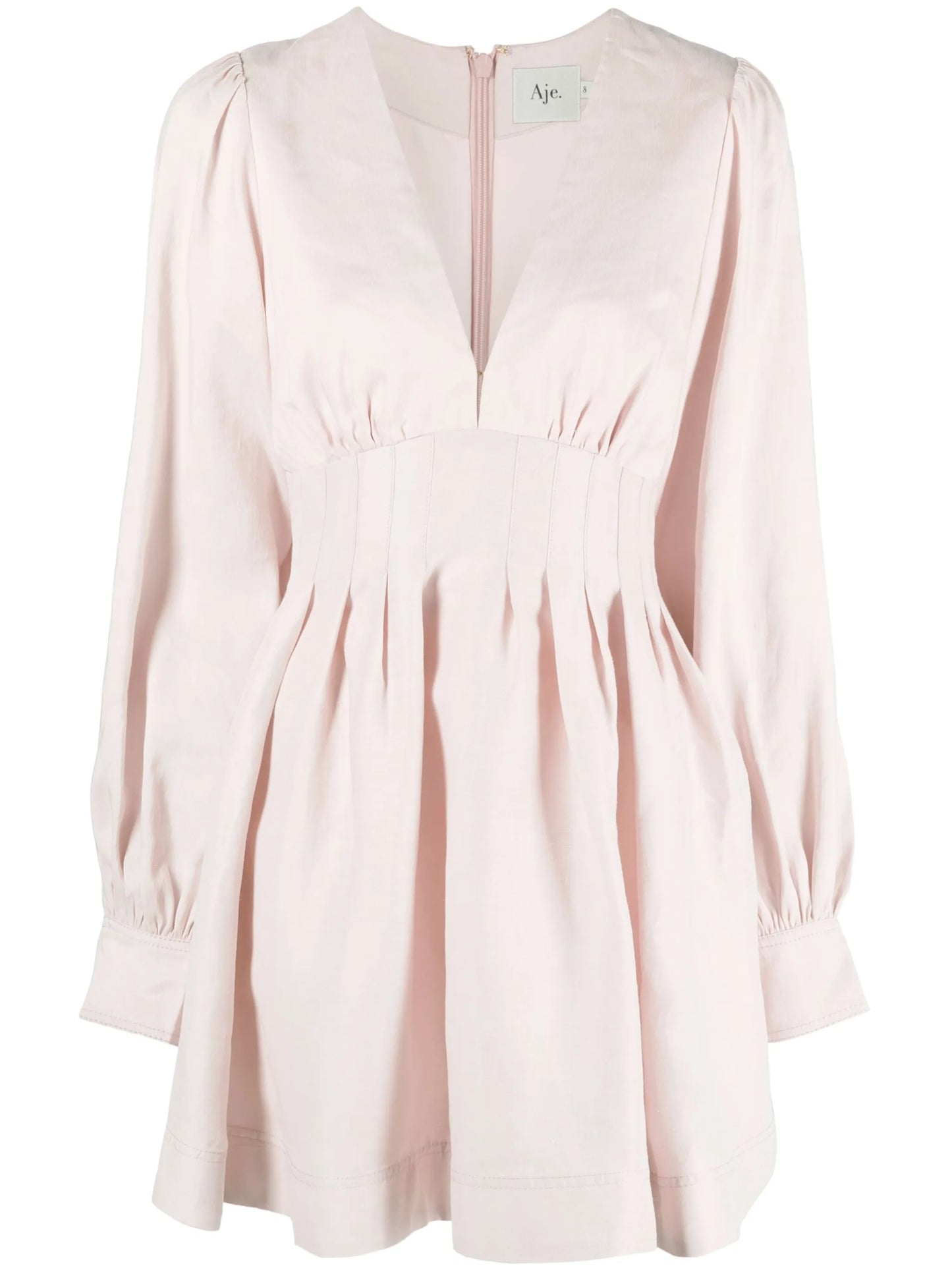Amelia plunge-neck minidress