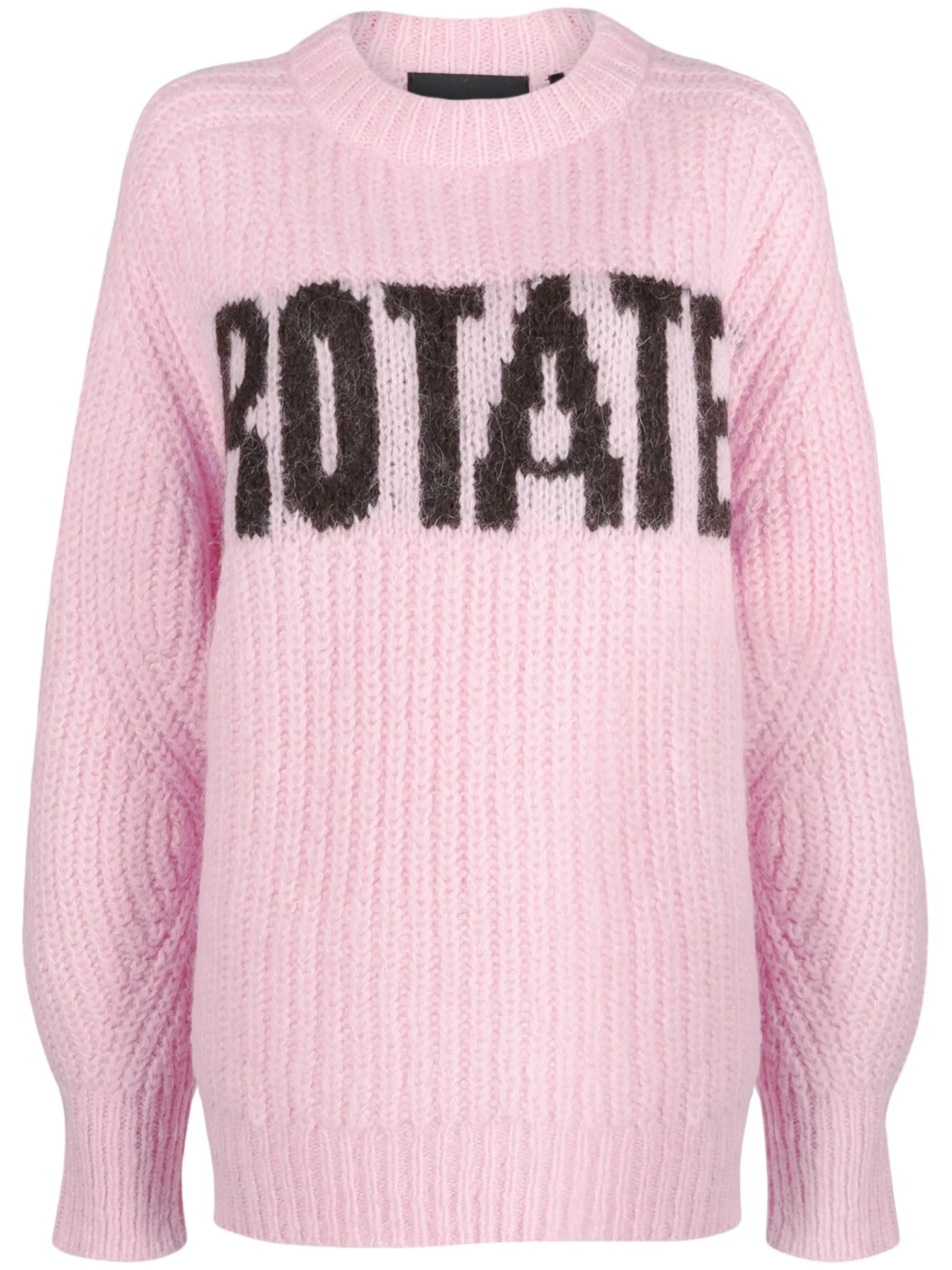 logo-intarsia wool-blend jumper