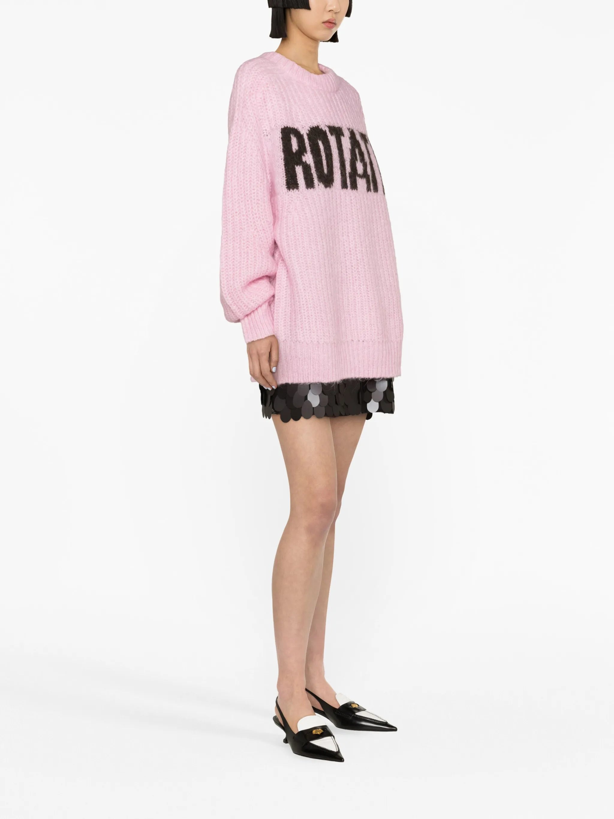 logo-intarsia wool-blend jumper