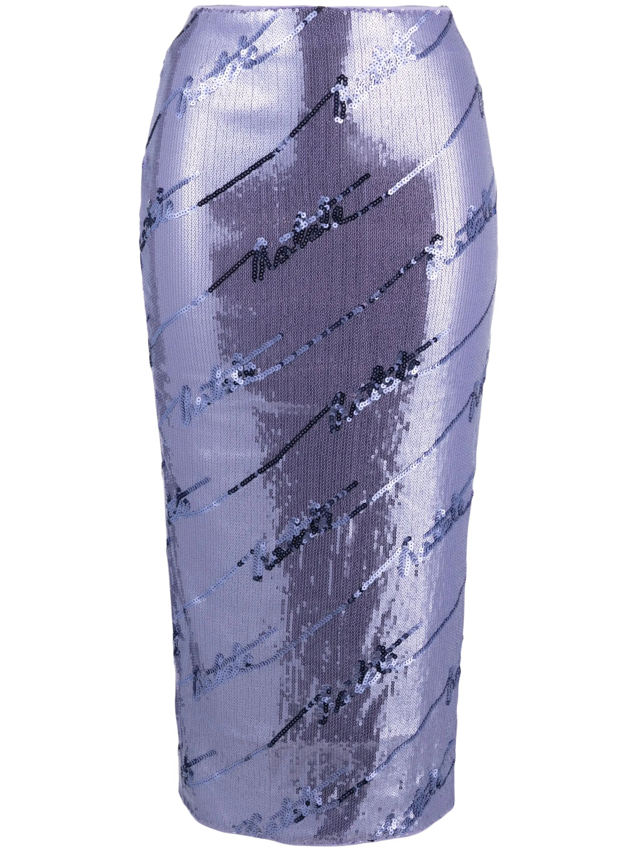 sequinned midi skirt