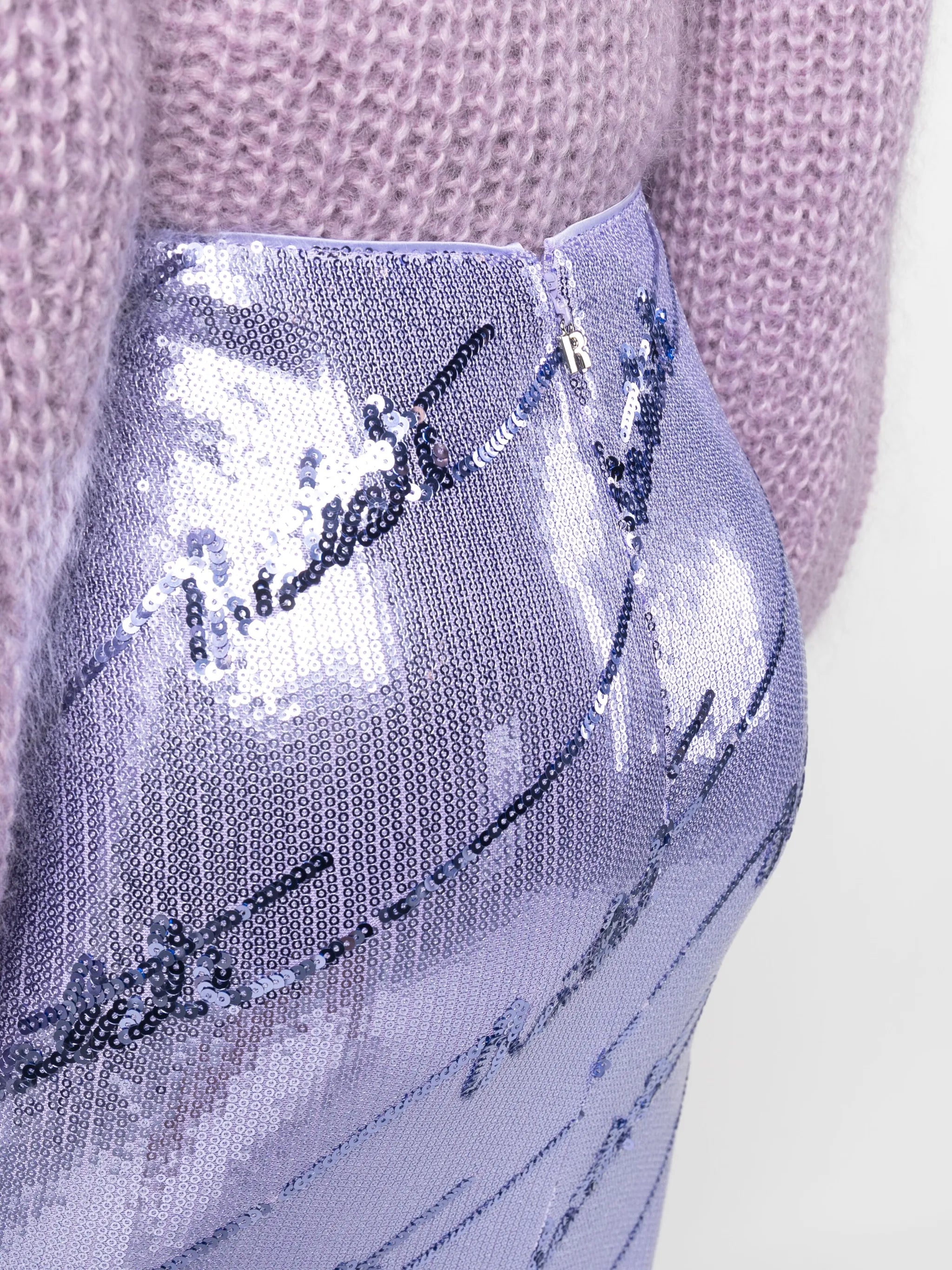 sequinned midi skirt