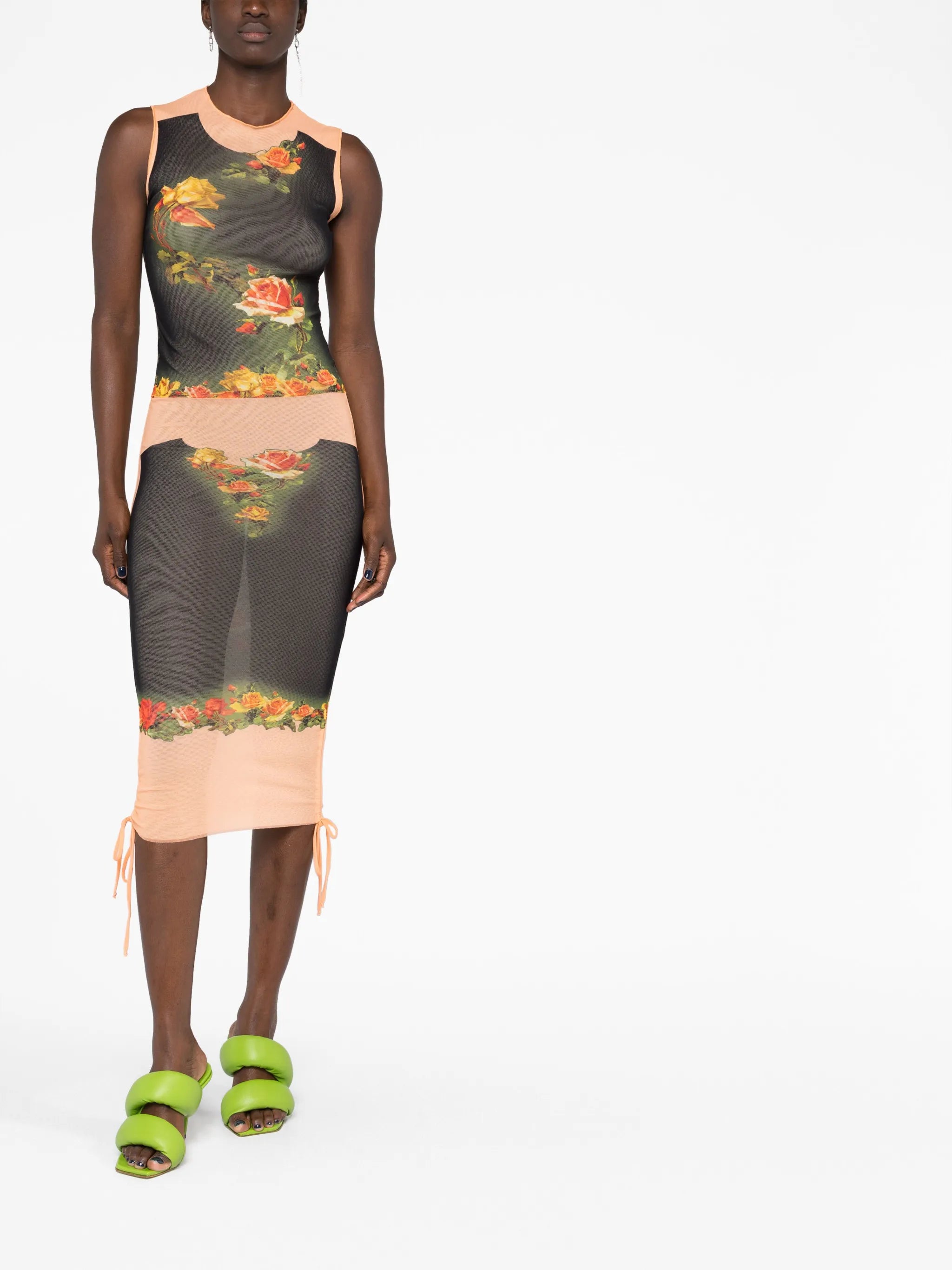 Fleurs Petit Grand-print dress