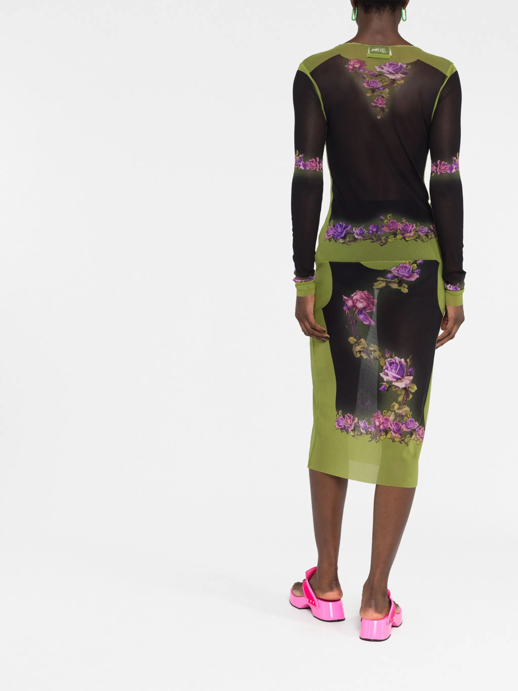 Fleurs Petit Grand-print dress