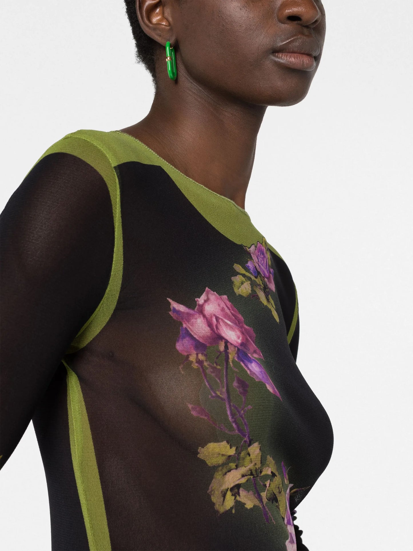 Fleurs Petit Grand-print dress