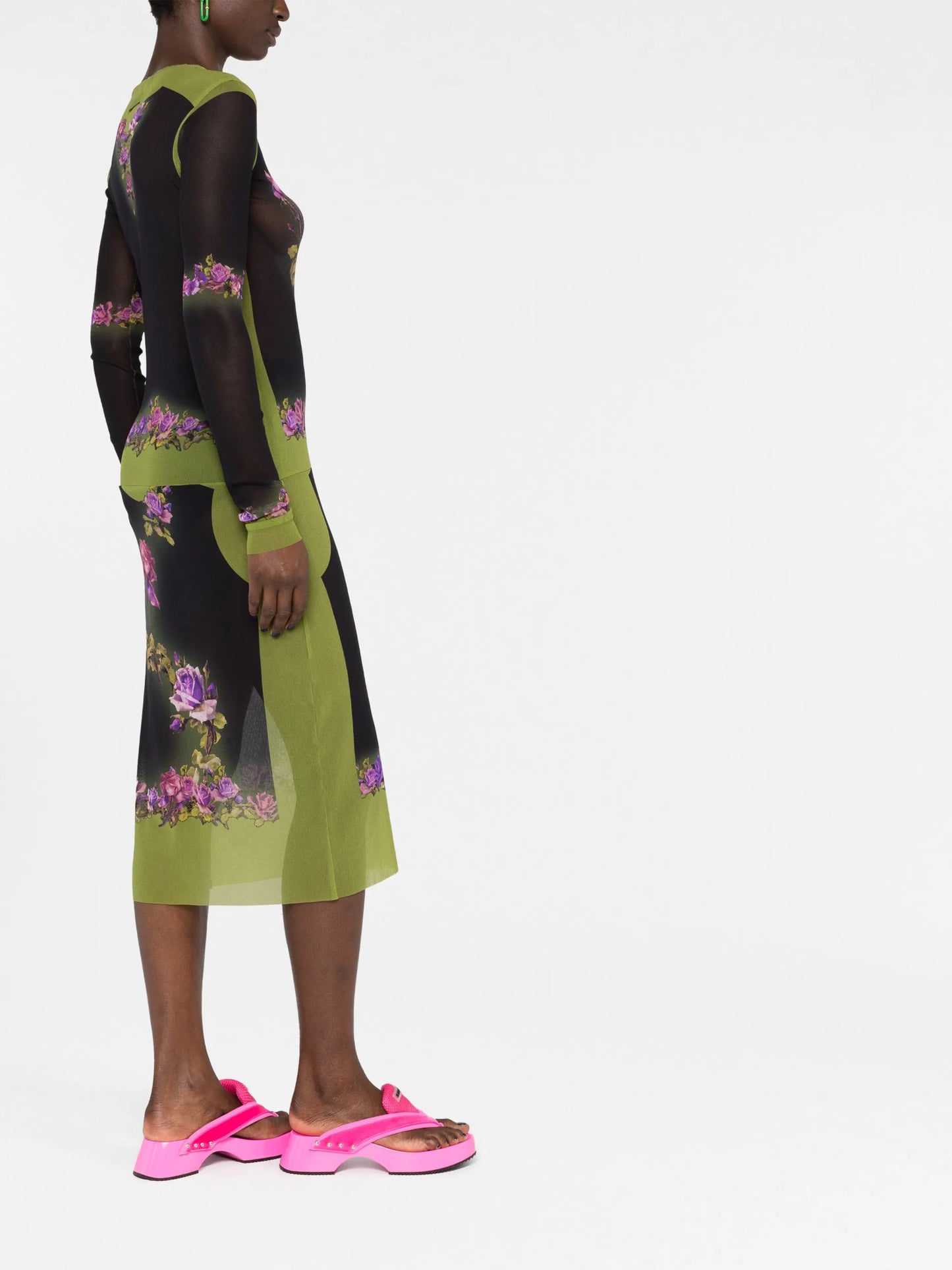 Fleurs Petit Grand-print dress