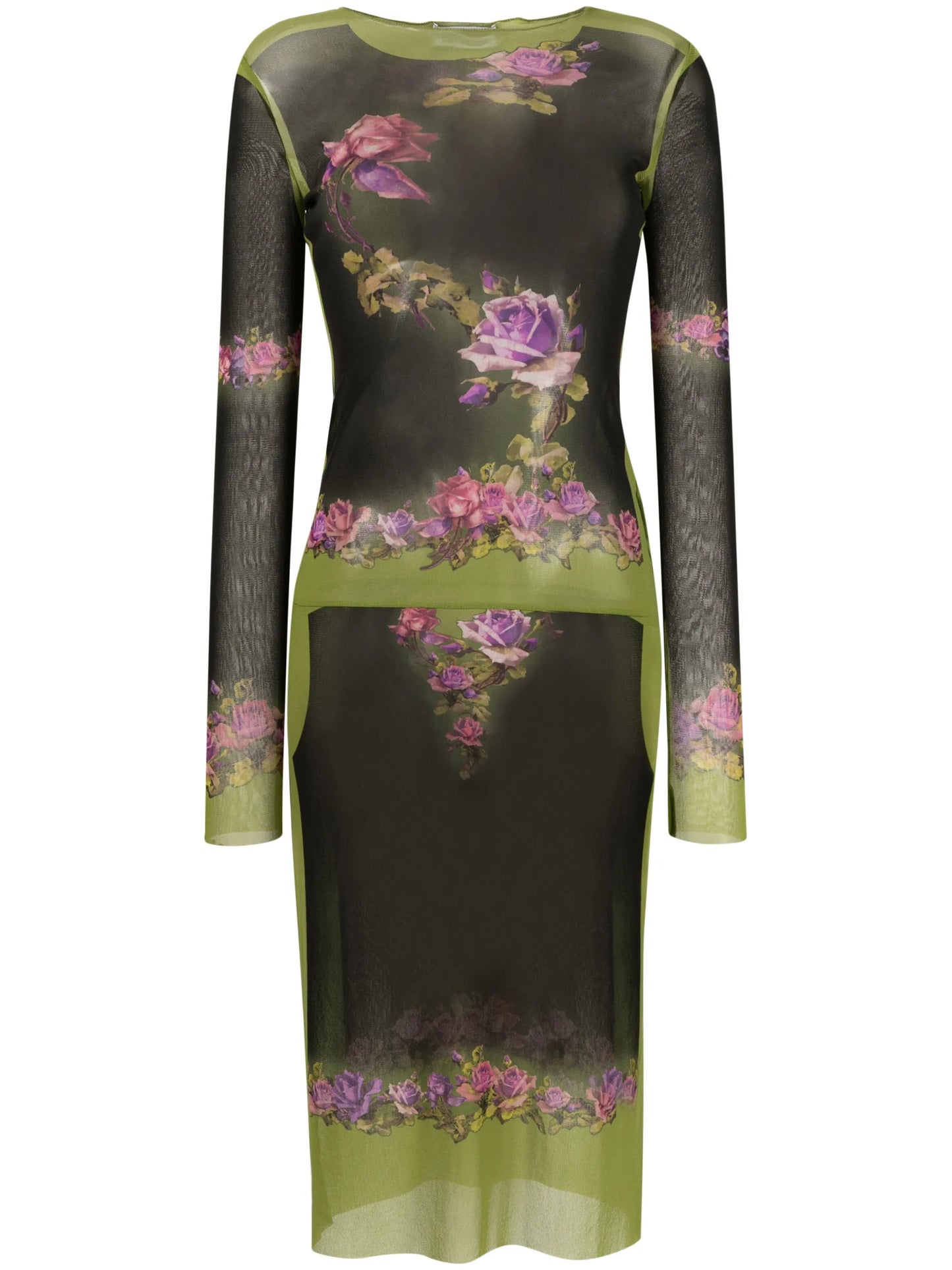 Fleurs Petit Grand-print dress
