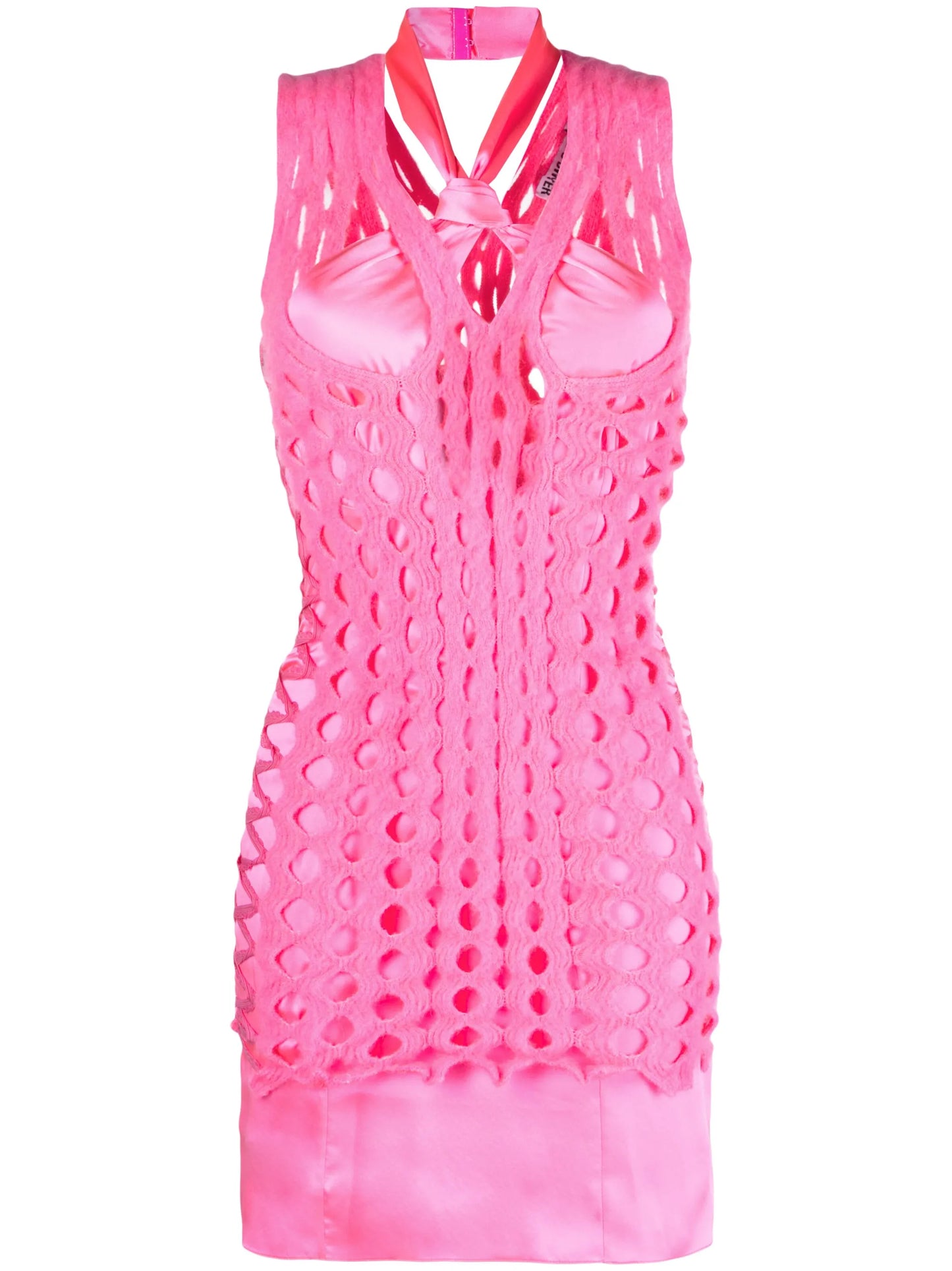cut-out layered minidress
