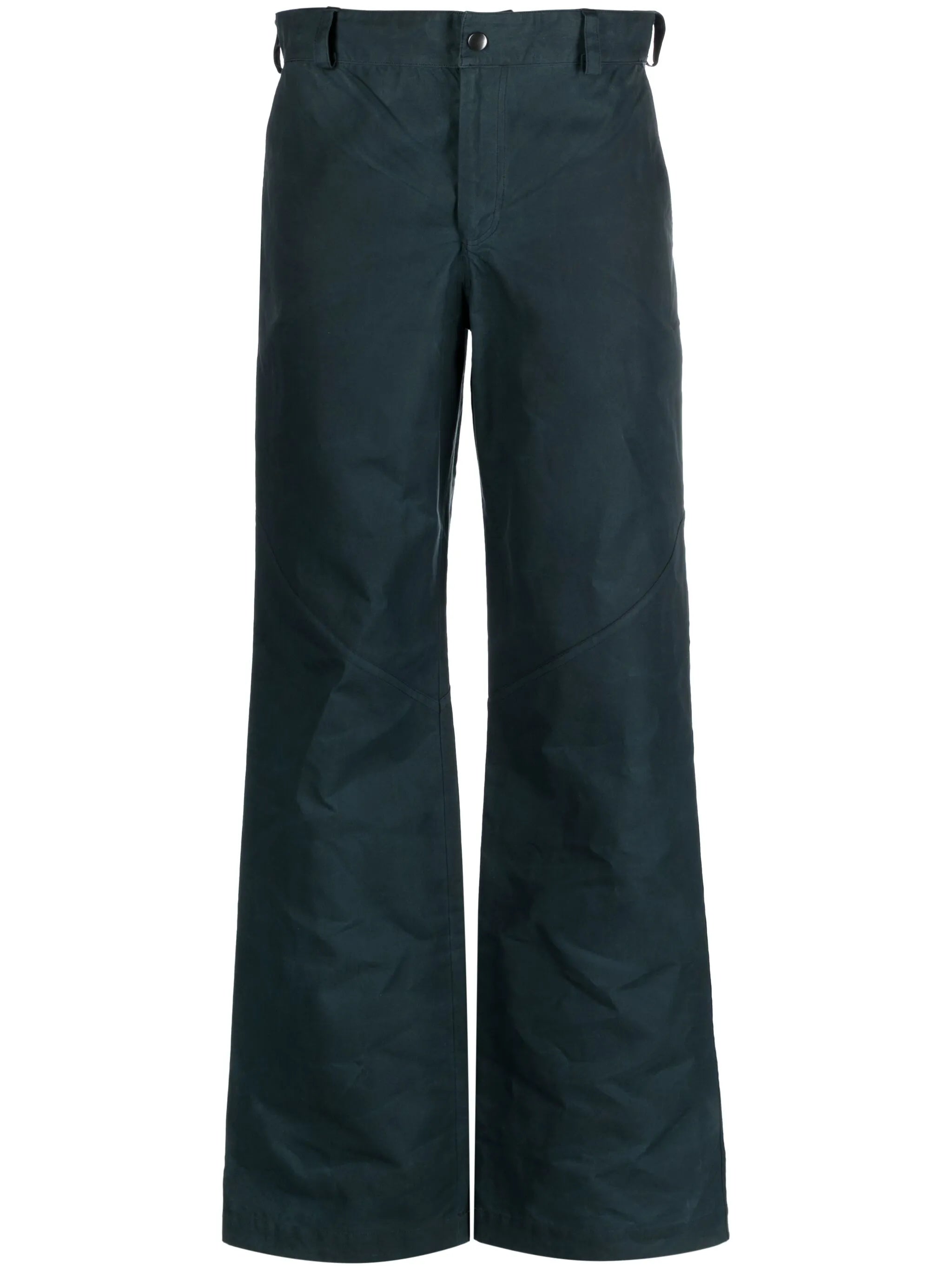 mid-rise straight-leg trousers