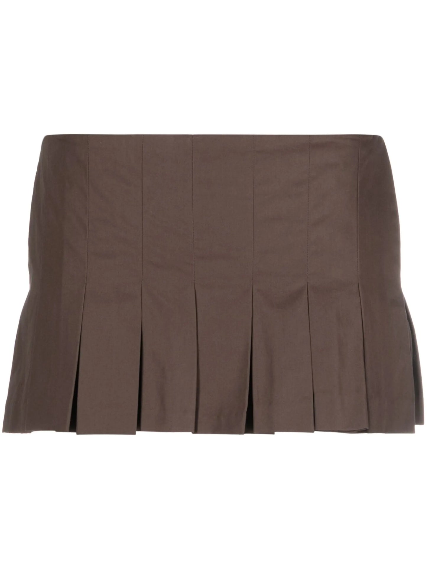 pleated cotton skort