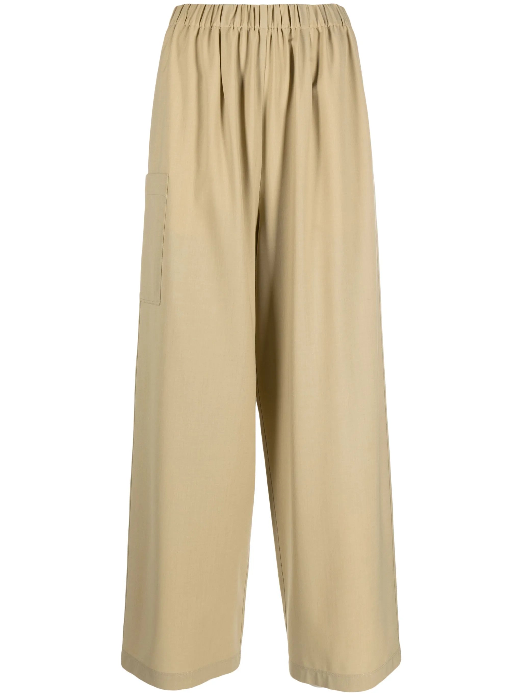 mid-rise wide-leg trousers