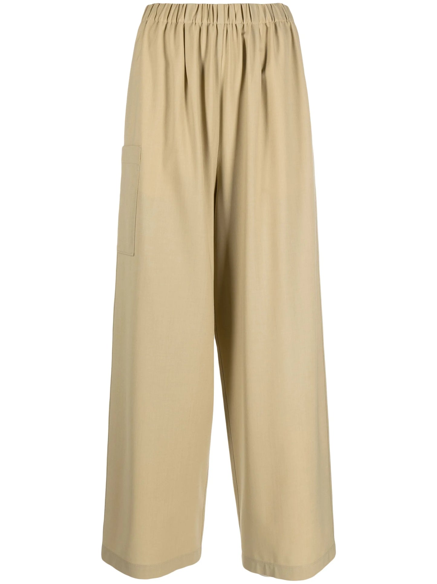 mid-rise wide-leg trousers
