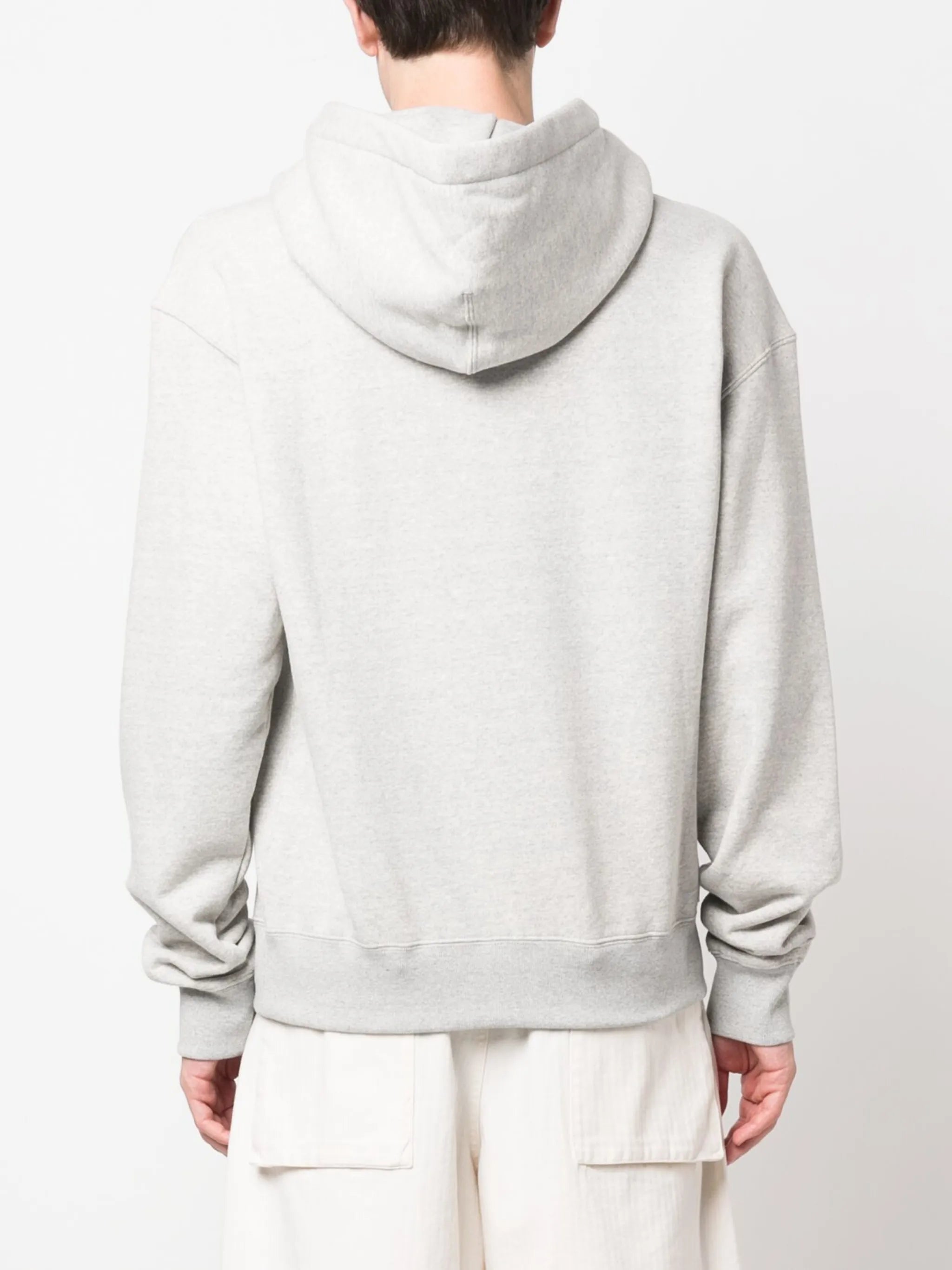 logo-print cotton hoodie