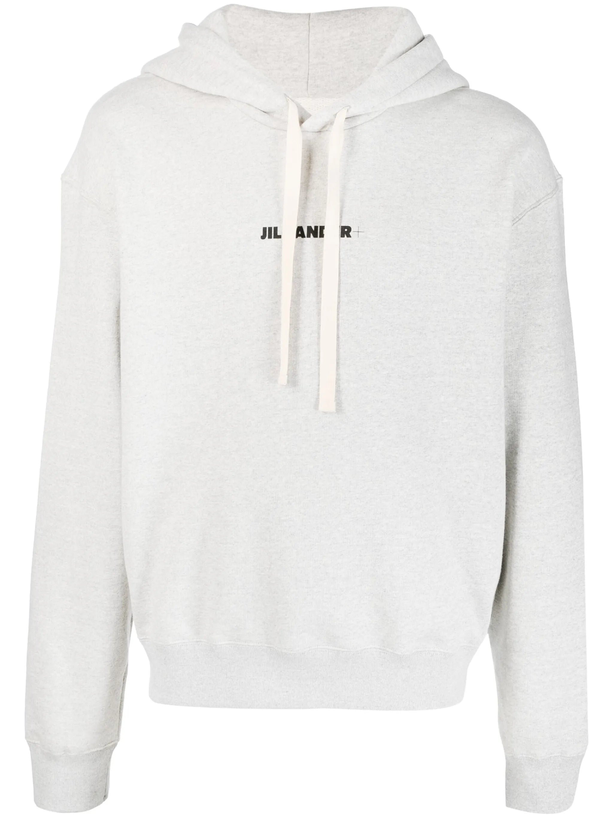 logo-print cotton hoodie