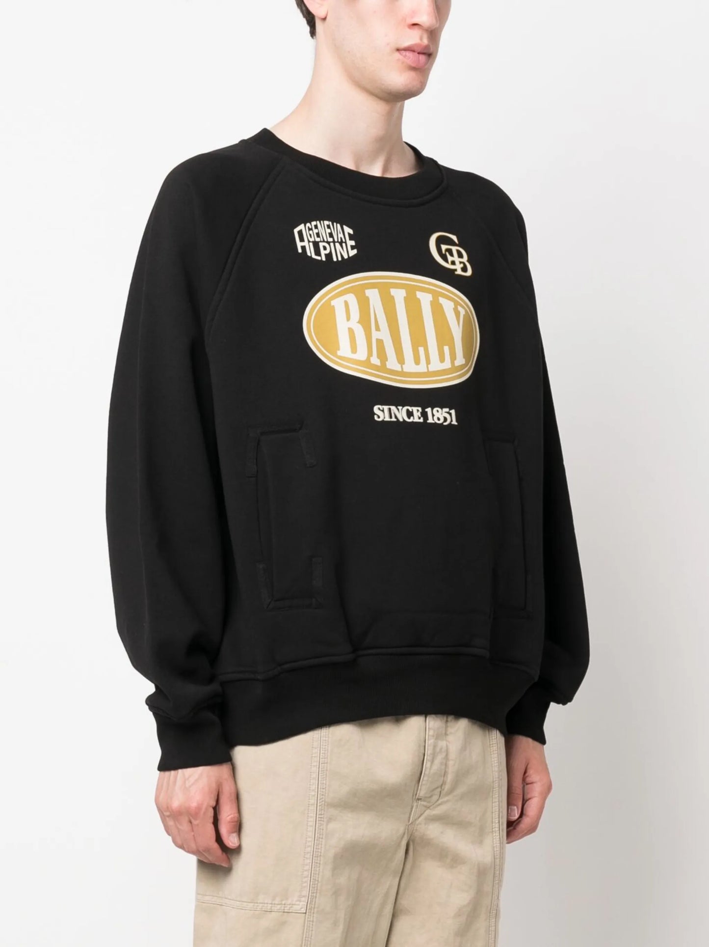 logo-print cotton sweatshirt