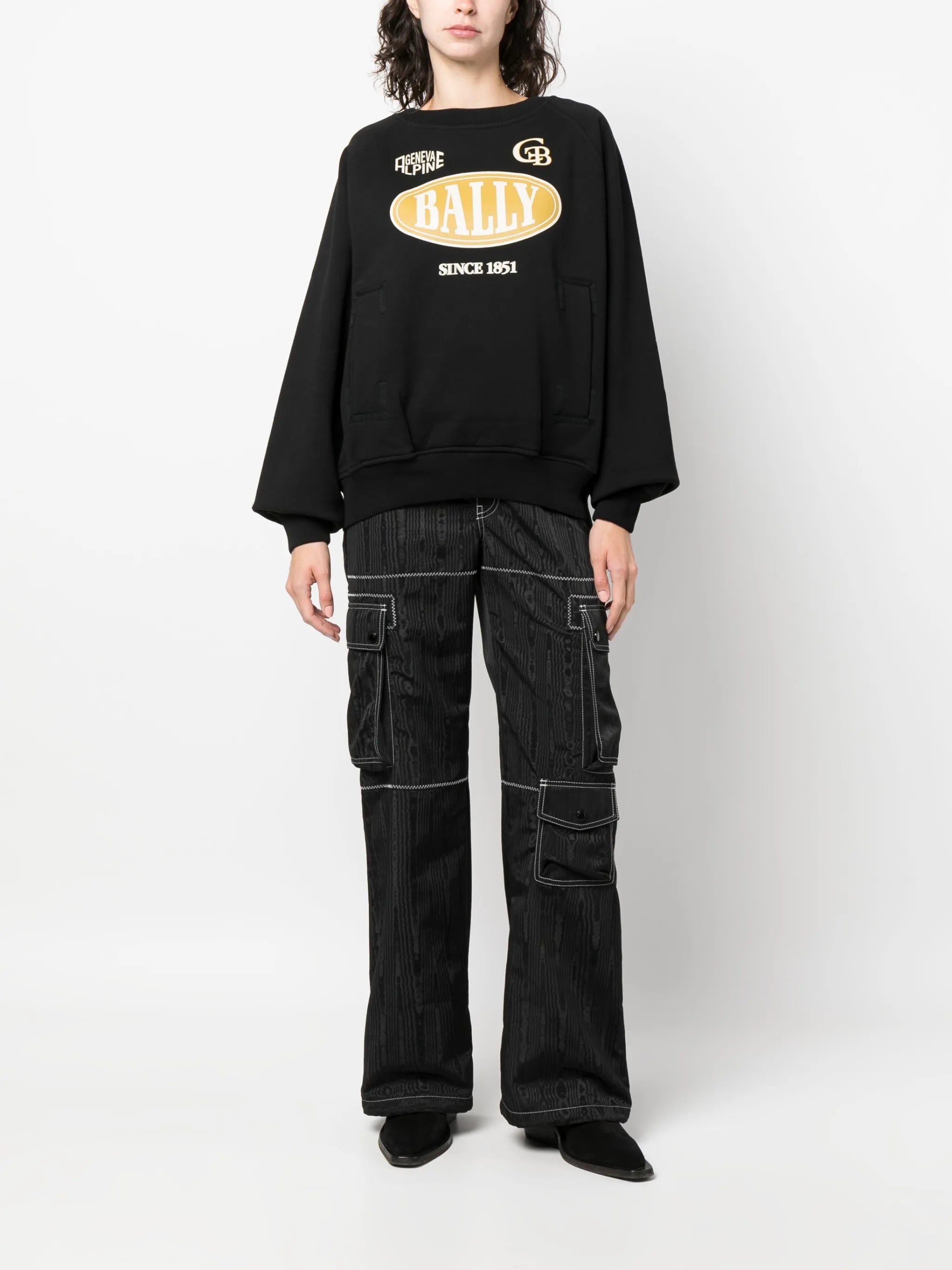logo-print cotton sweatshirt