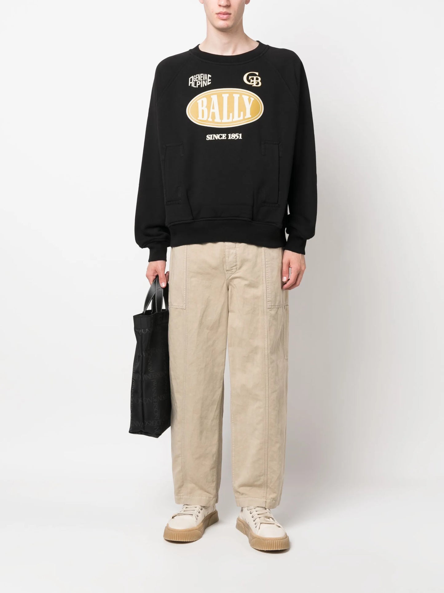 logo-print cotton sweatshirt