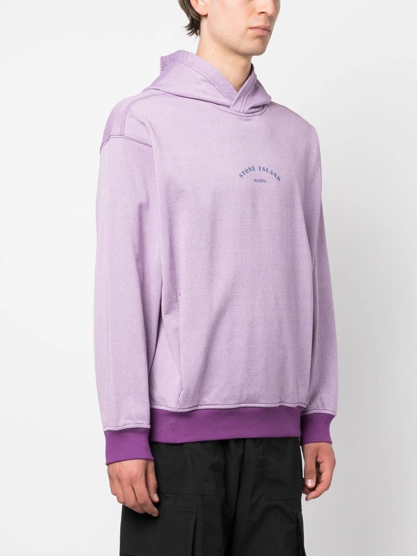 logo-print drawstring hoodie