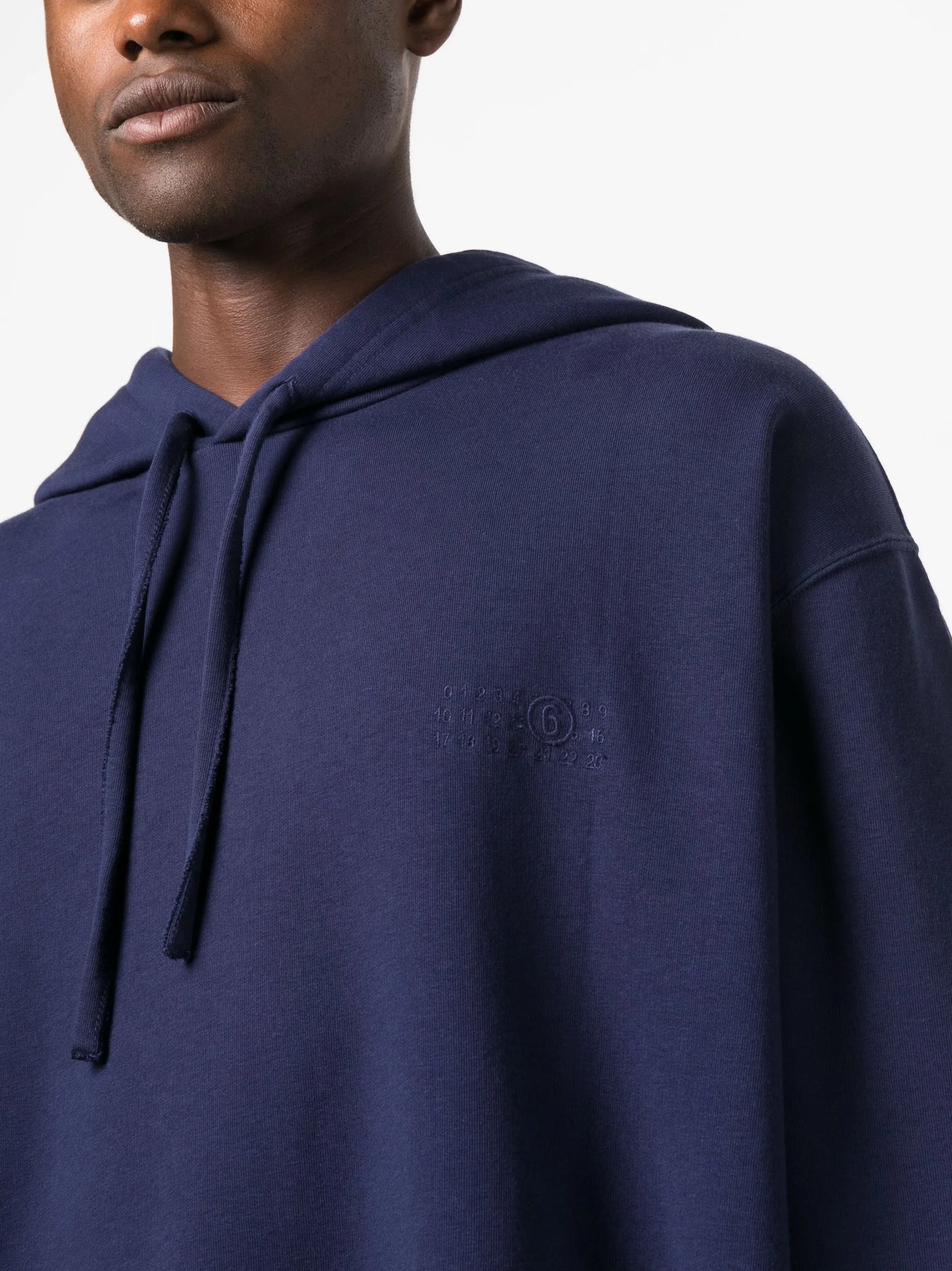 embroidered-logo cotton hoodie