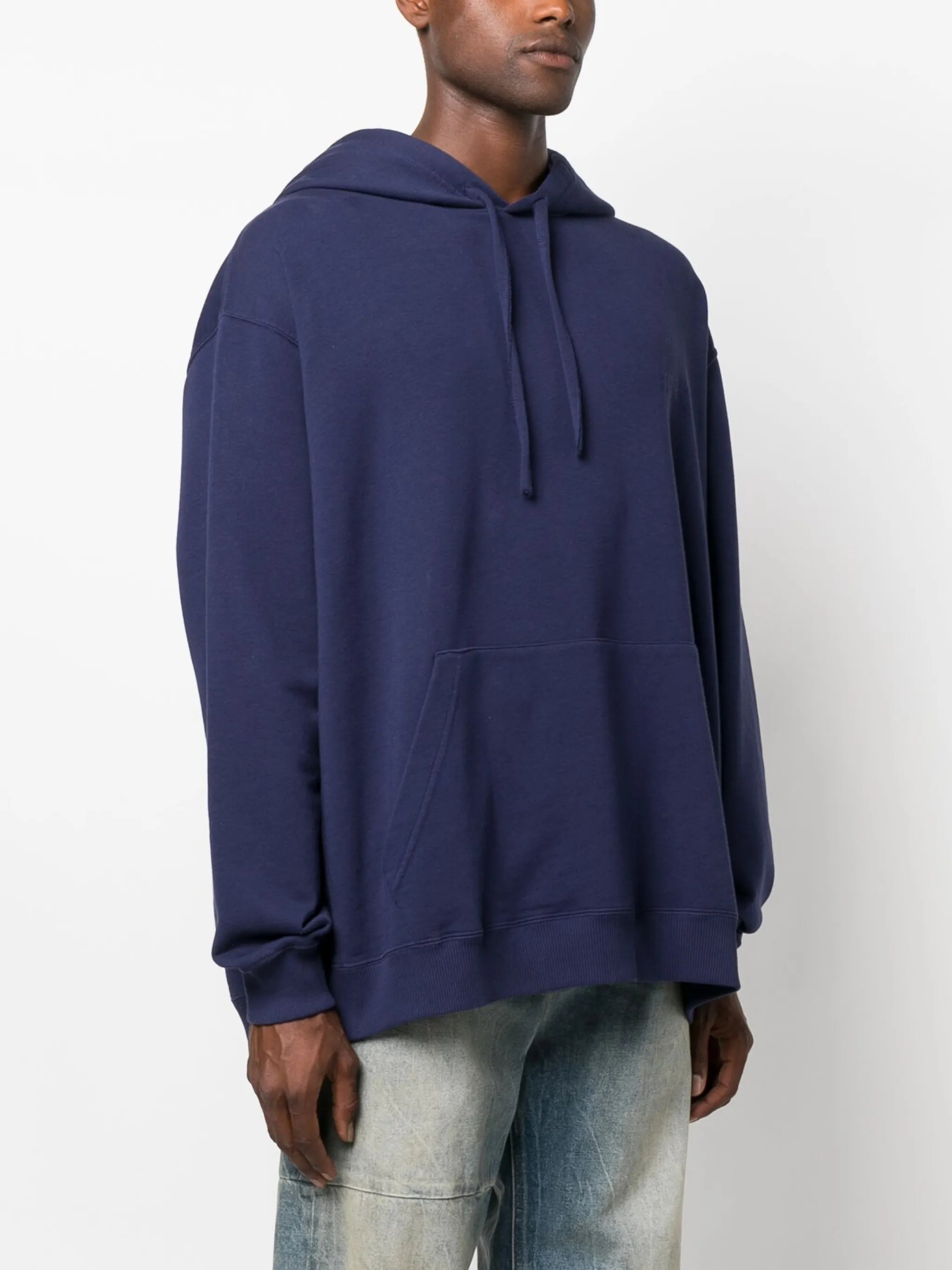 embroidered-logo cotton hoodie