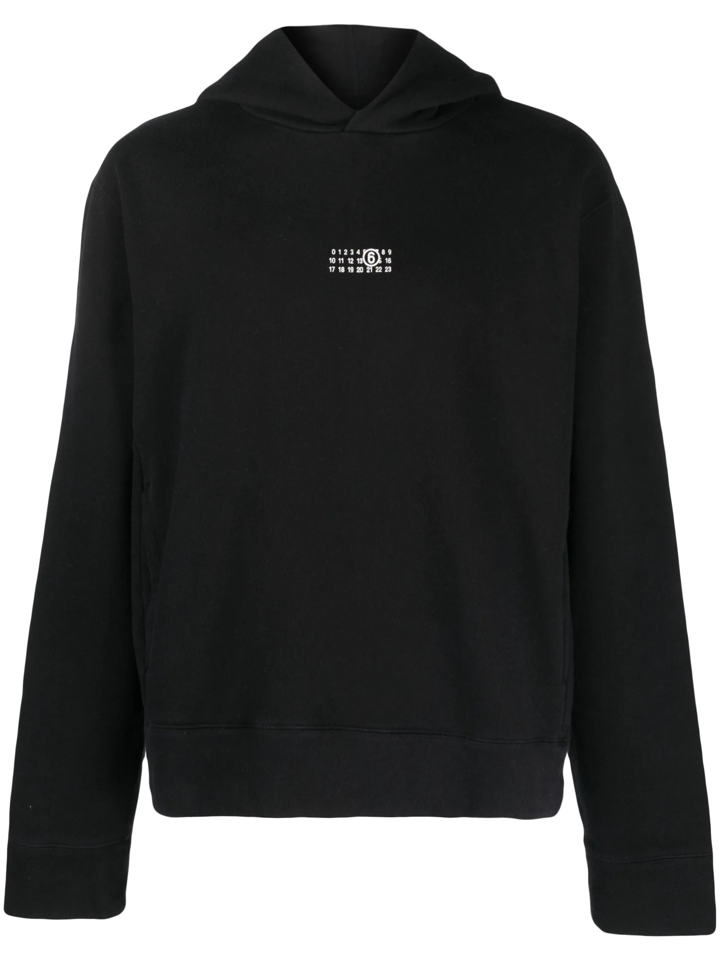 embroidered-logo cotton hoodie