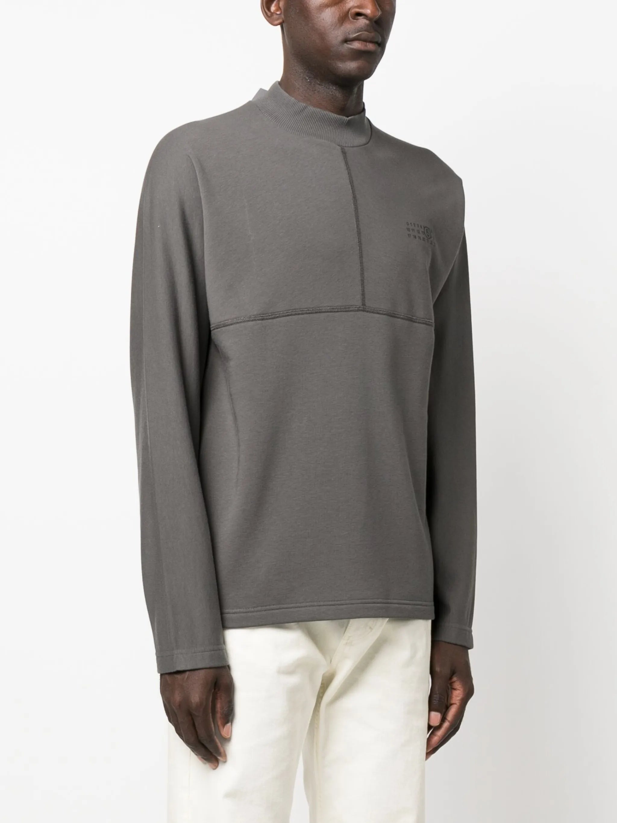 logo-print high-neck sweatshirt