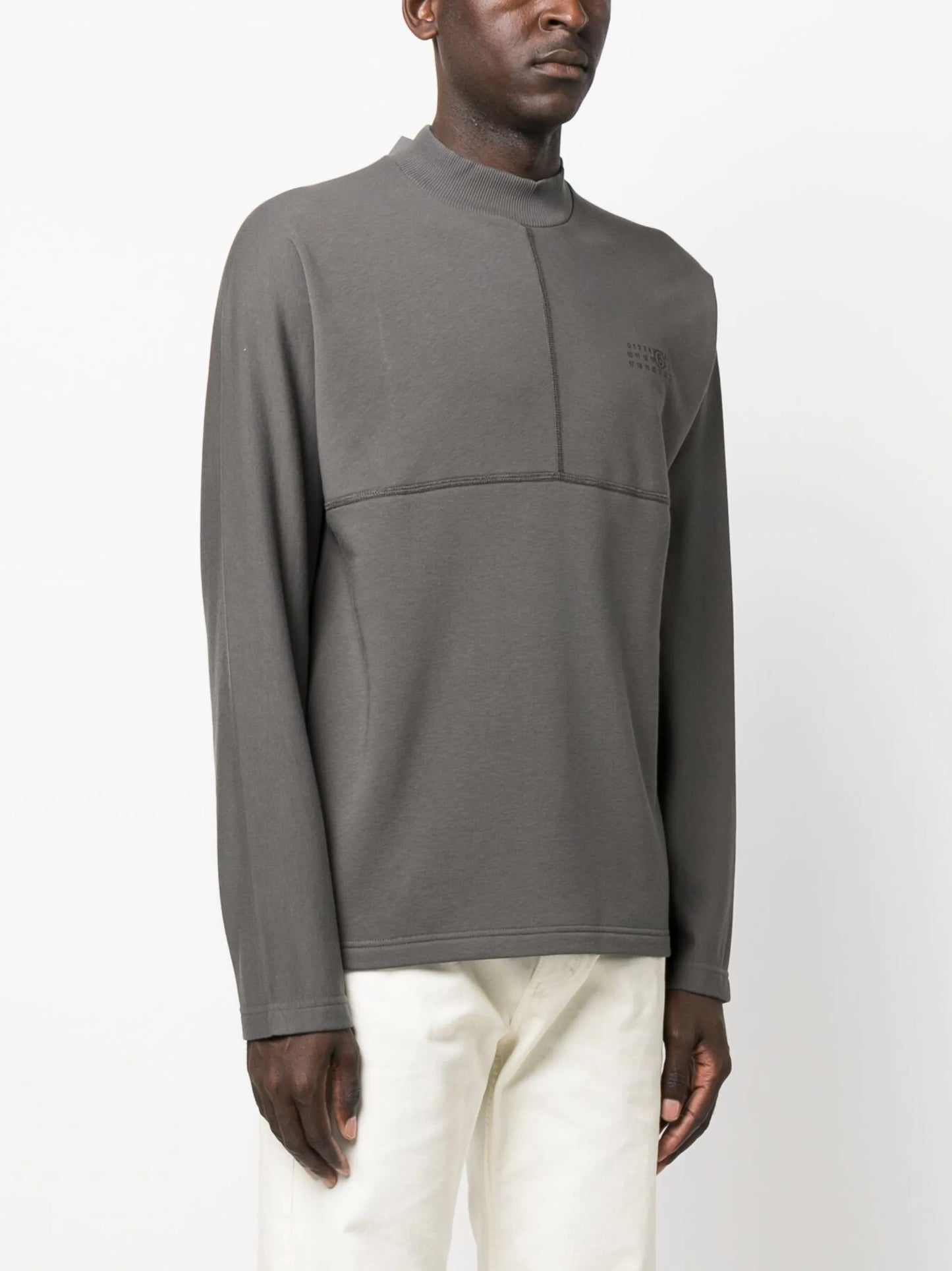 logo-print high-neck sweatshirt