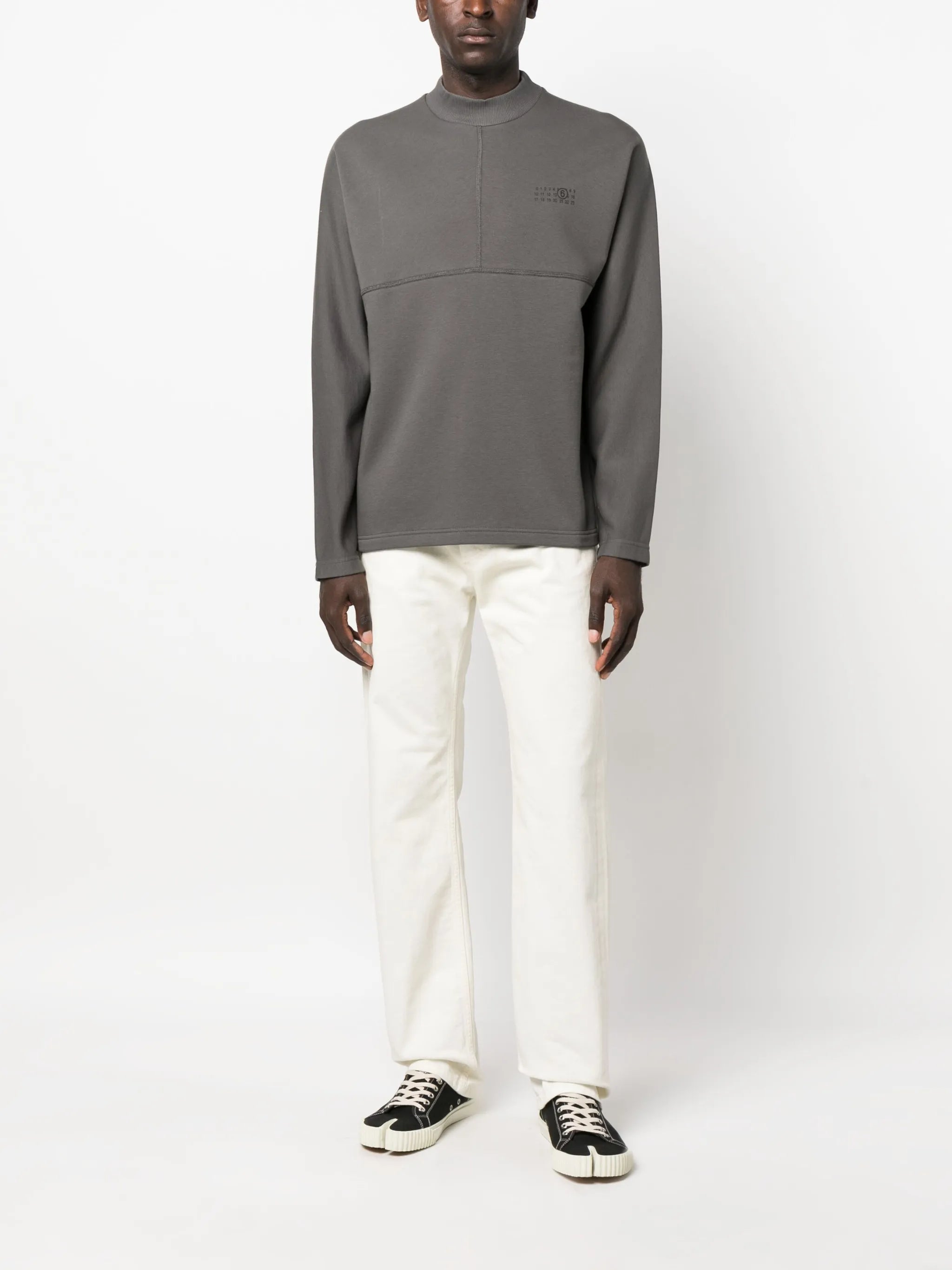 logo-print high-neck sweatshirt