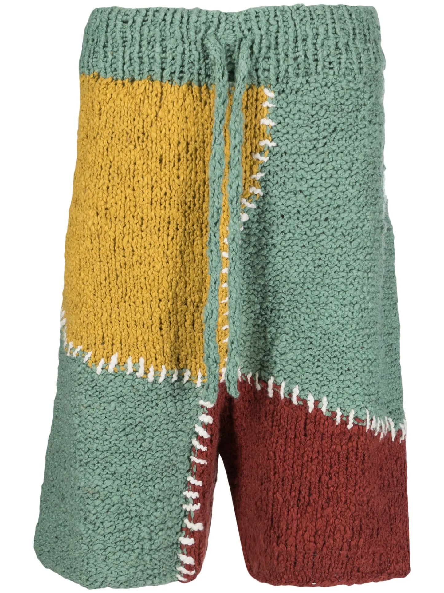 knitted organic-cotton shorts