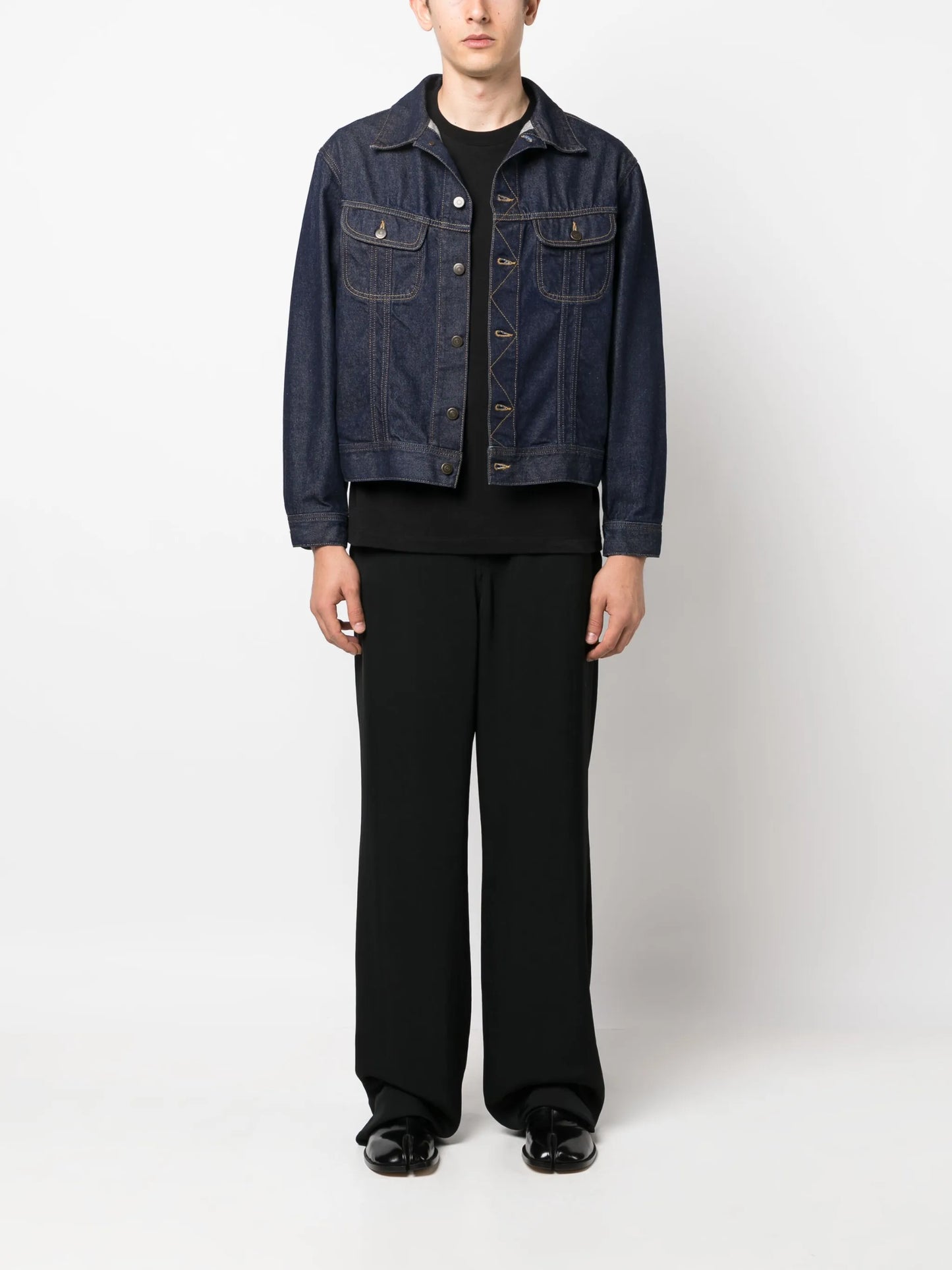 long-sleeve denim jacket