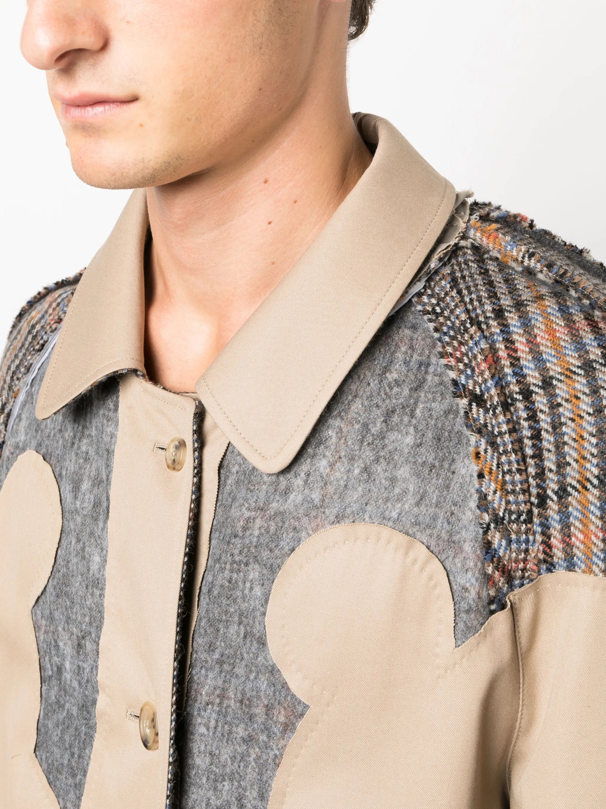 reversible single-breasted coat